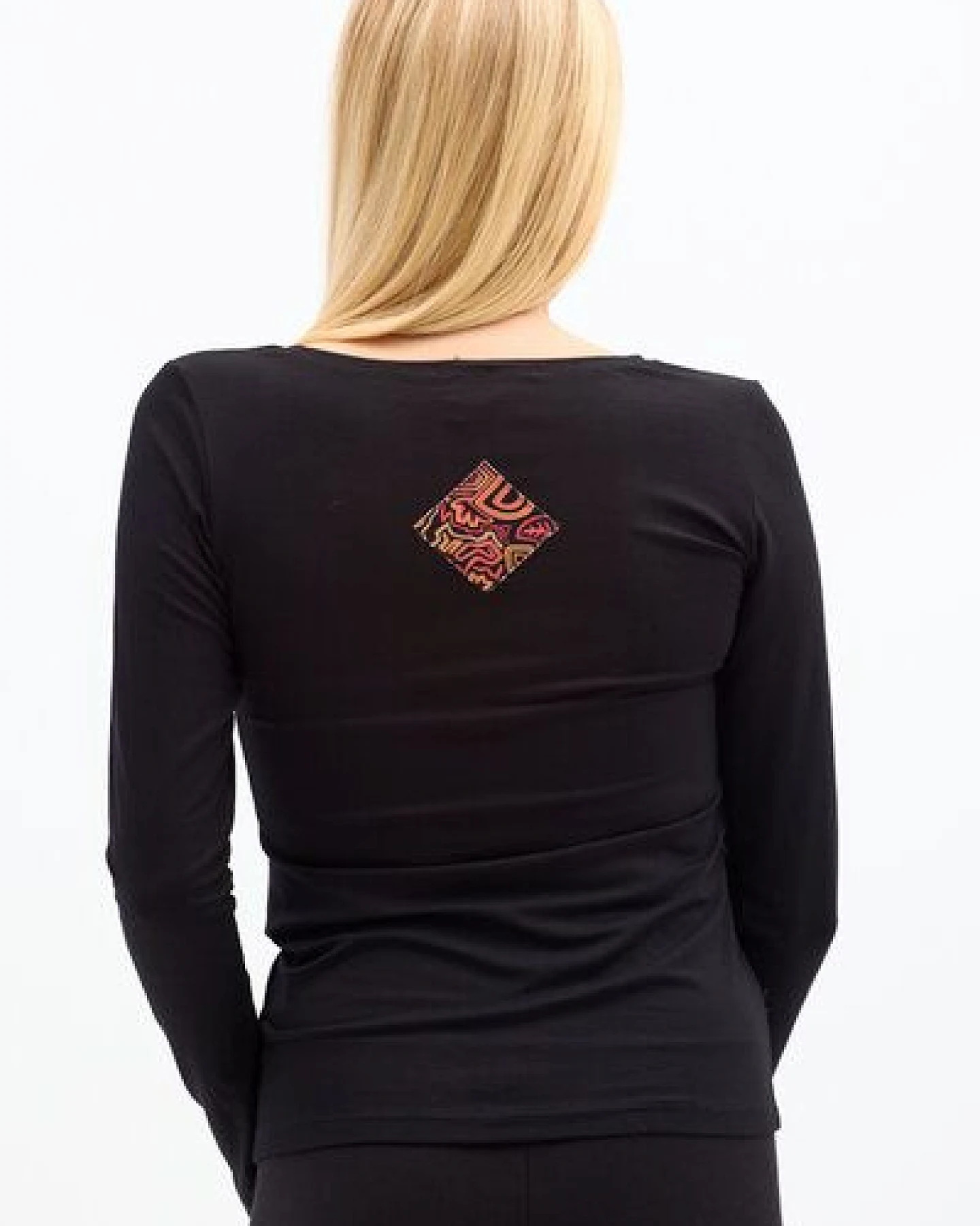 KOKOworld Papaya Damen Basic Longsleeve aus Viskose – weich & elastisch – Fair produziert in EU – für Yoga & Alltag – Ansicht 2
