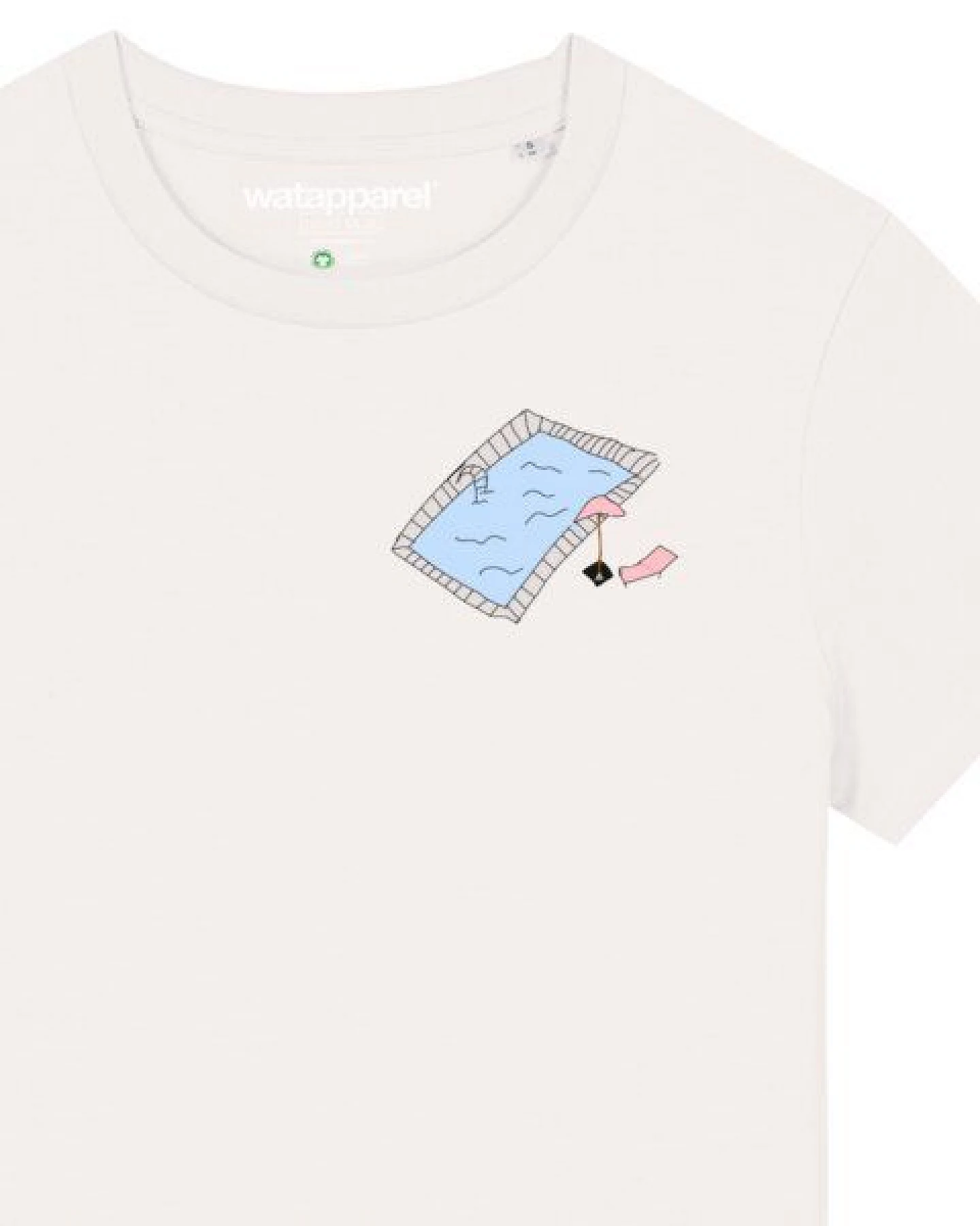watapparel T-Shirt Frauen Swimmingpool chilling – Ansicht 3