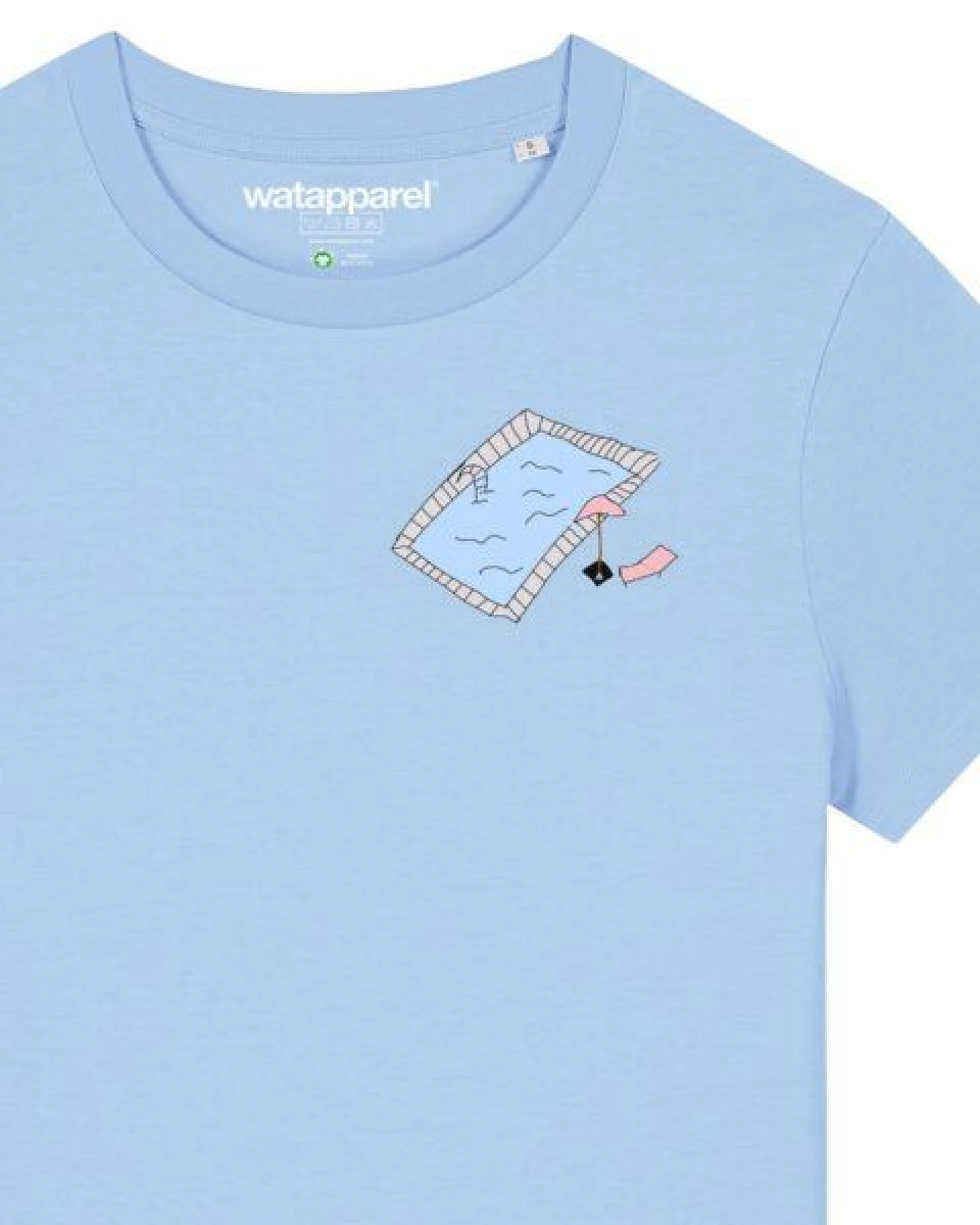 watapparel T-Shirt Frauen Swimmingpool chilling – Ansicht 3