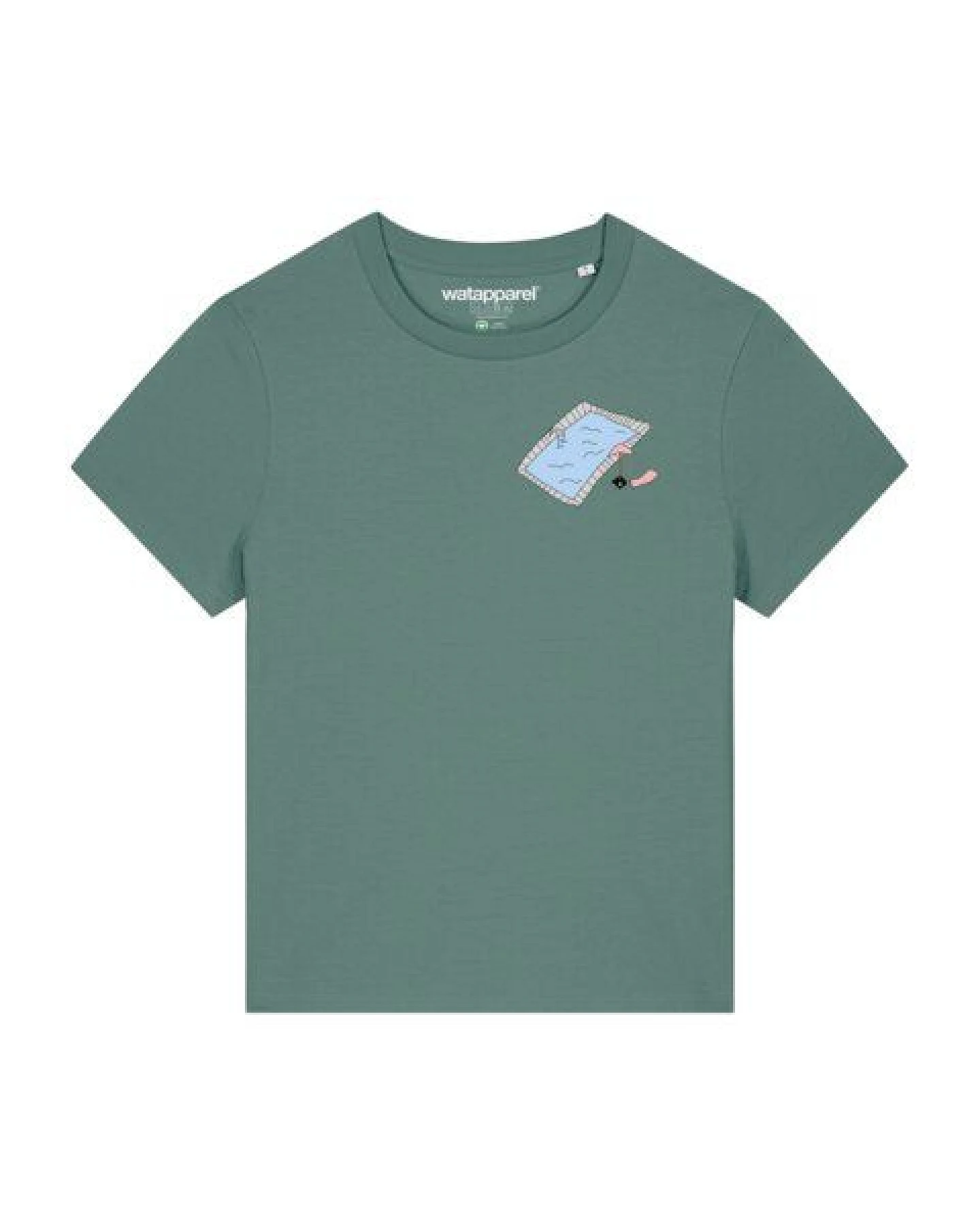 watapparel T-Shirt Frauen Swimmingpool chilling – Ansicht 2