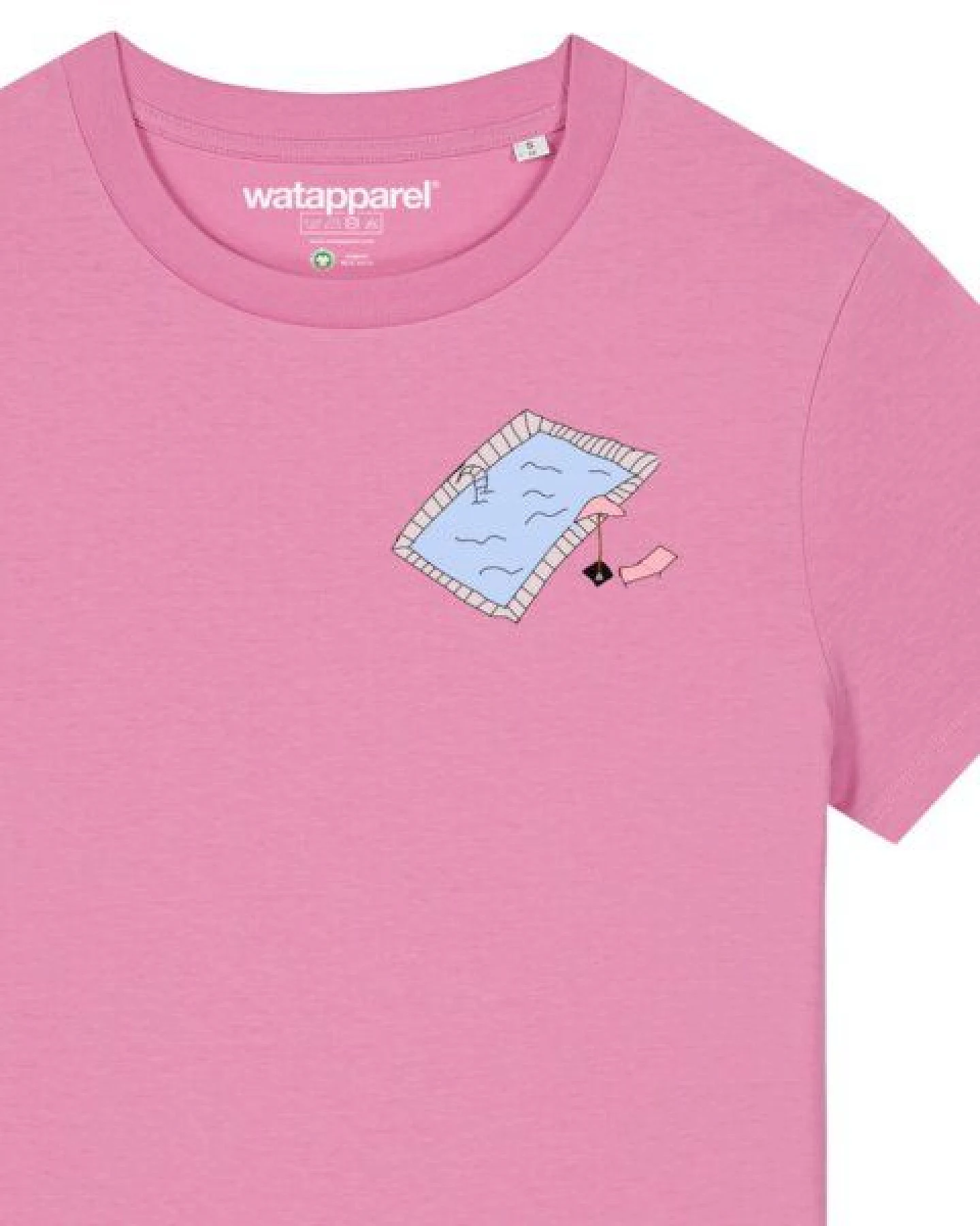 watapparel T-Shirt Frauen Swimmingpool chilling – Ansicht 3
