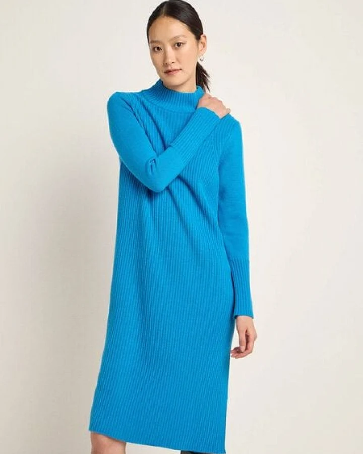 LANIUS Strickkleid aus Bio-Merinowolle