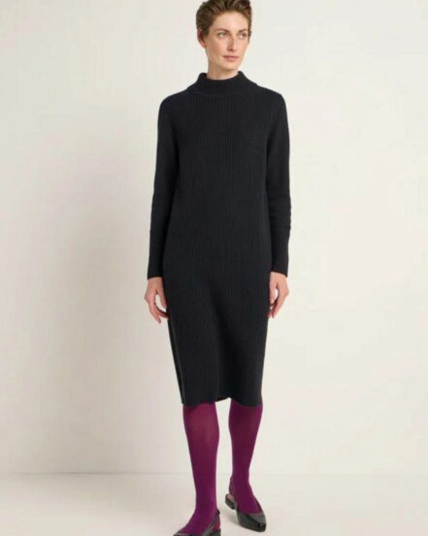 LANIUS Strickkleid aus Bio-Merinowolle – Ansicht 2
