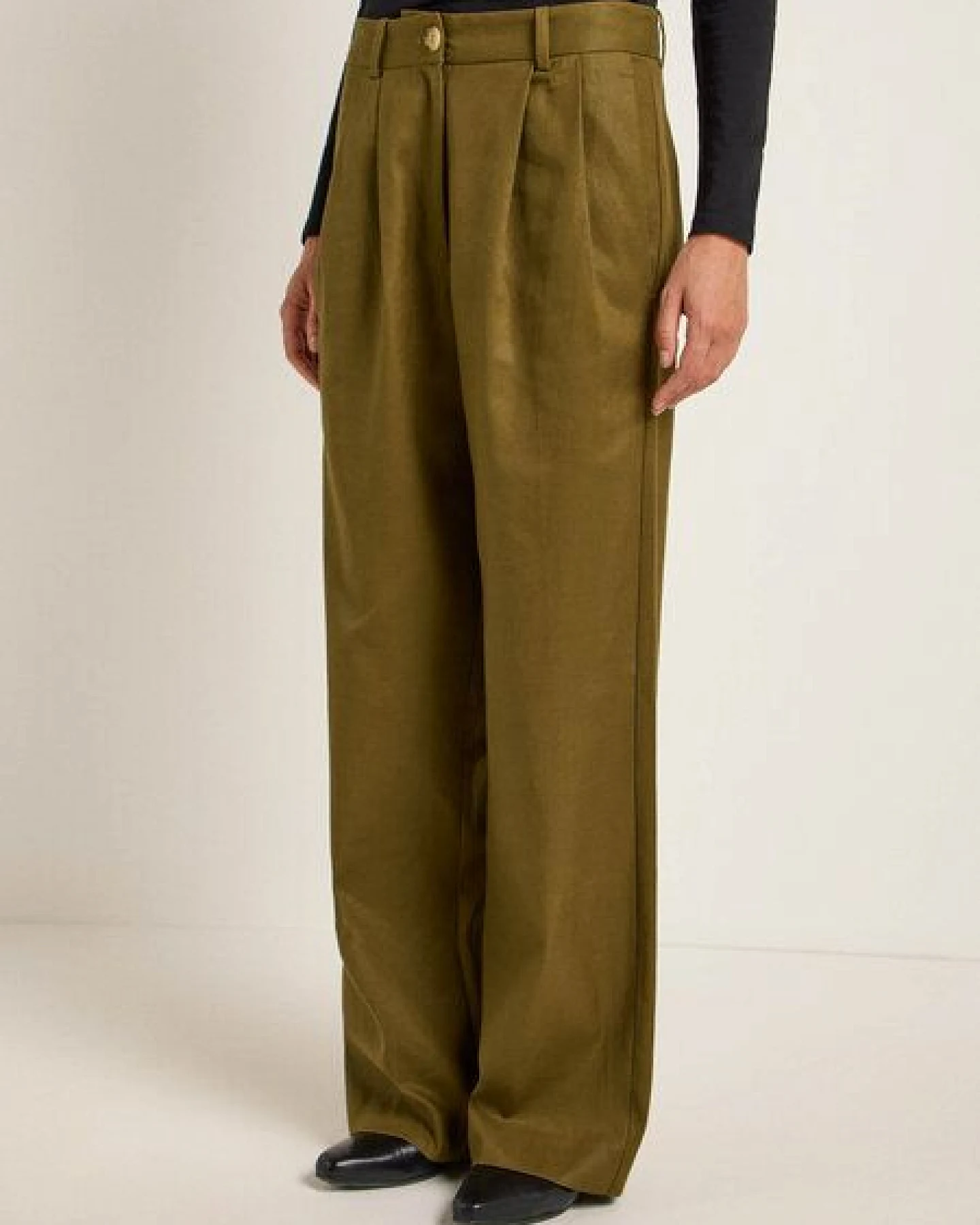 LANIUS Marlenehose aus TENCEL Lyocell und Bio-Baumwolle – Ansicht 2