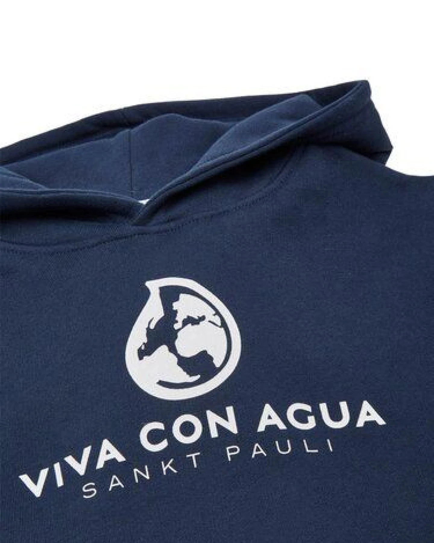 VIVA CON AGUA Kinder Hoodie LAUT Dunkelblau – Ansicht 2