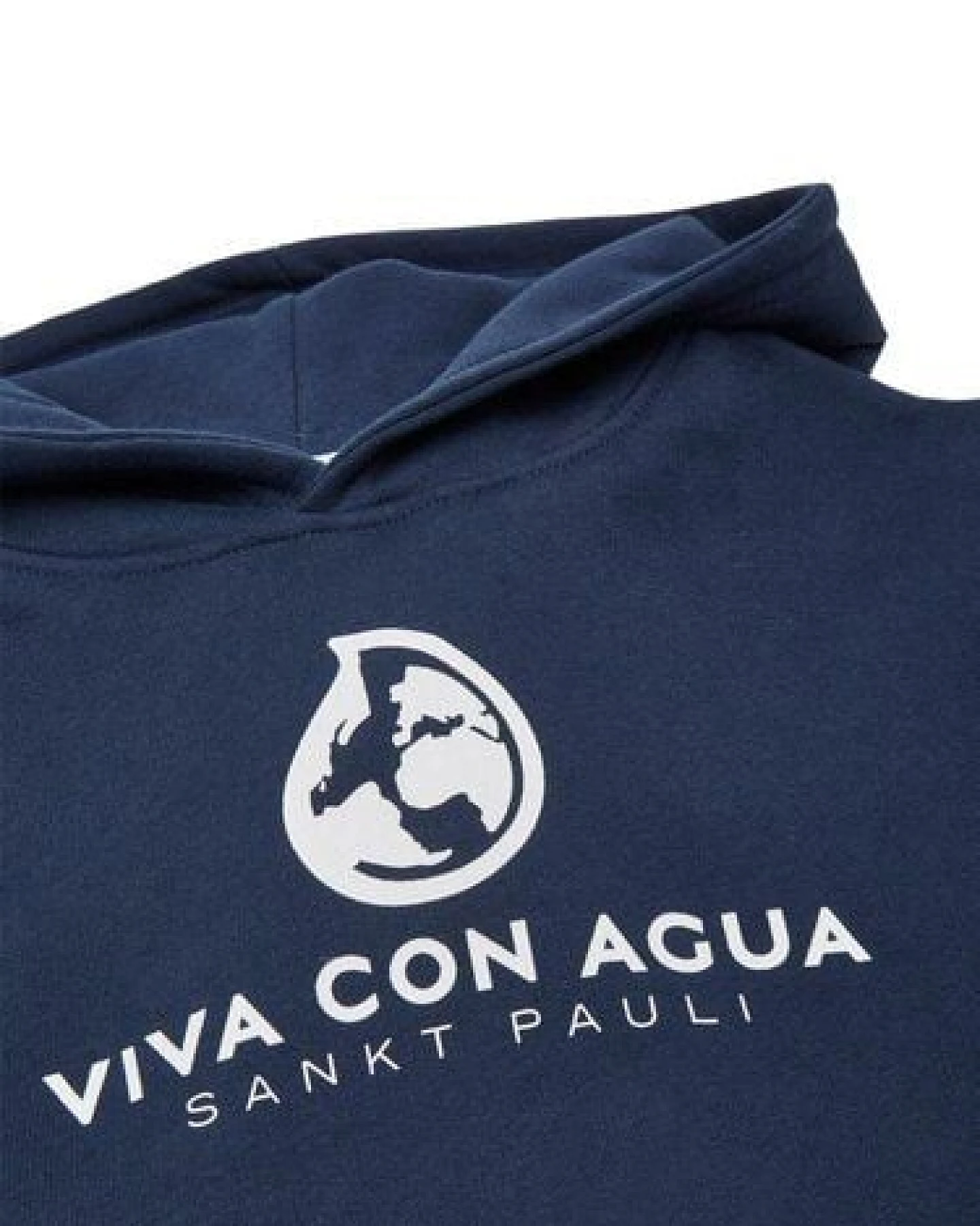 VIVA CON AGUA Kinder Hoodie LAUT Dunkelblau – Ansicht 2