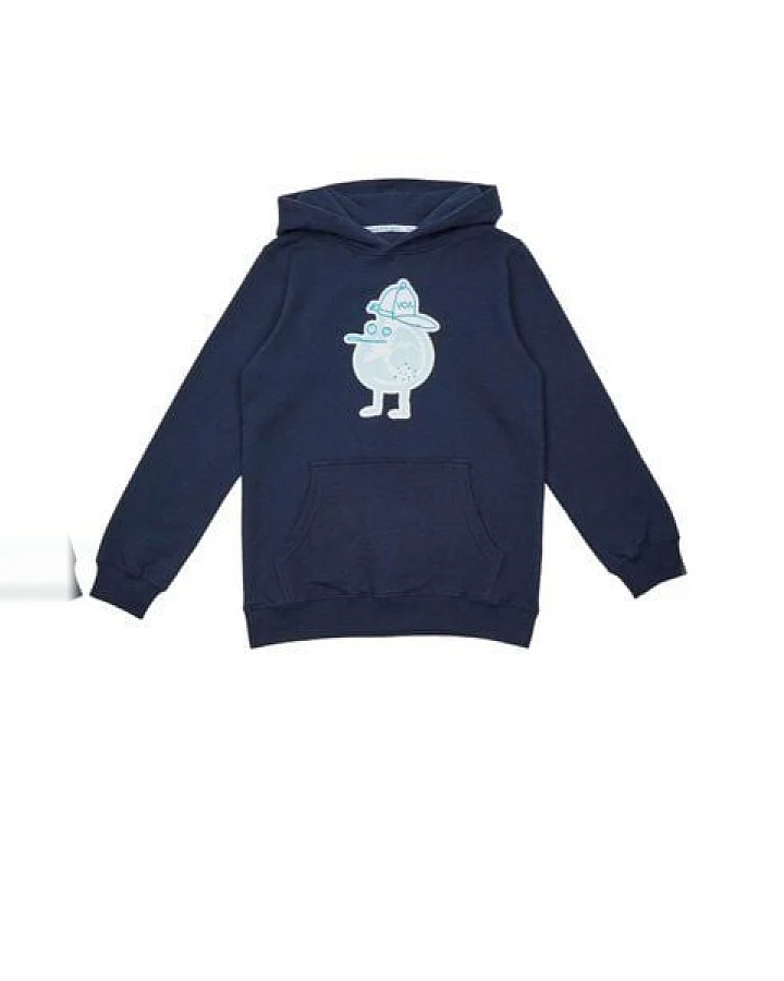 VIVA CON AGUA Kinder Hoodie ZITRONE Dunkelblau