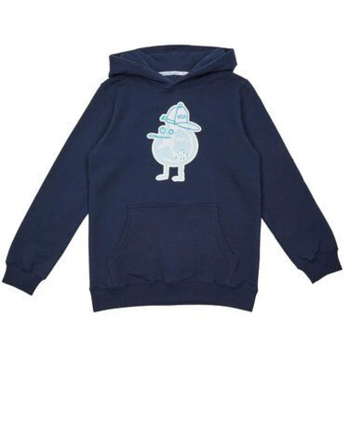 VIVA CON AGUA Kinder Hoodie ZITRONE Dunkelblau