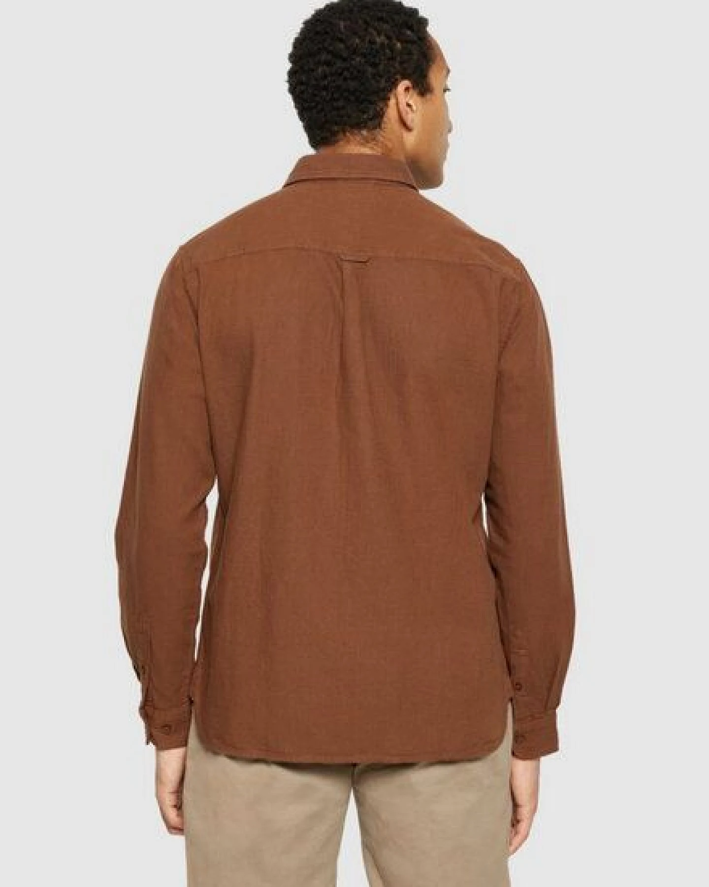 KnowledgeCotton Apparel Heavy Twill Flannel Hemd Regular Fit aus Bio-Baumwolle – Ansicht 2
