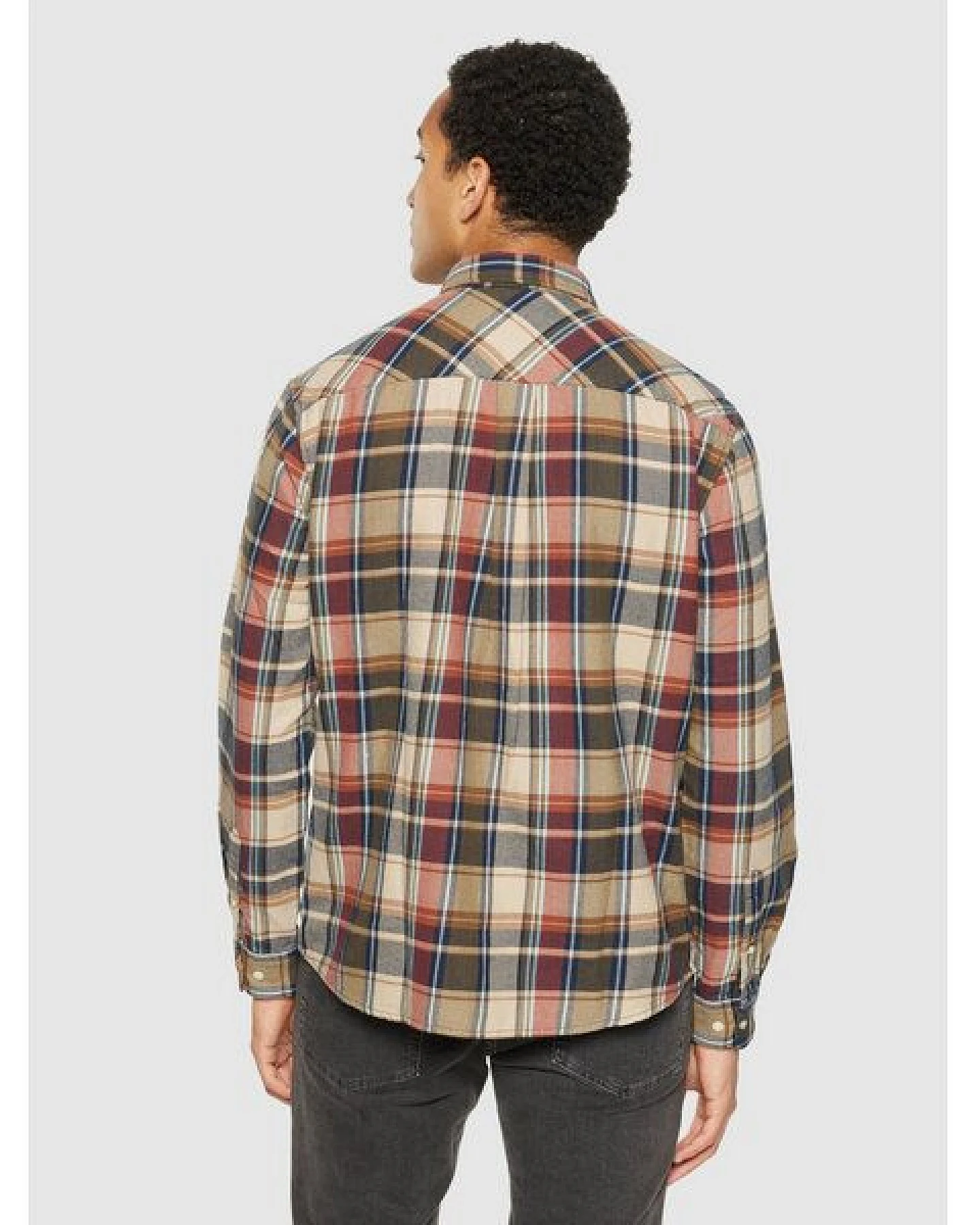 KnowledgeCotton Apparel Kariertes Hemd CHECKERED SHIRT Flanell aus Bio-Baumwolle – Ansicht 3