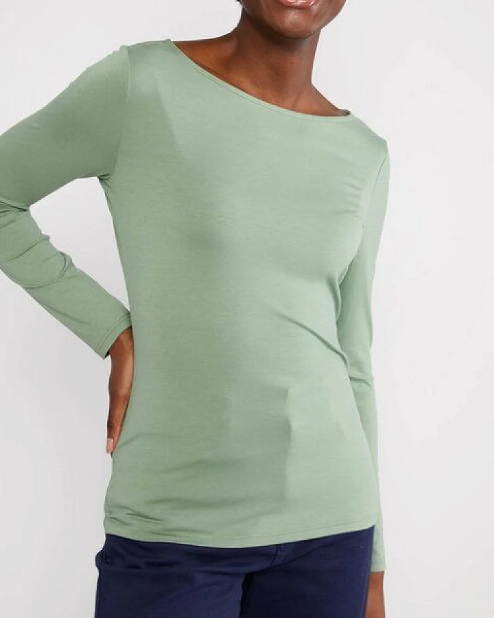 Blutsgeschwister Unifarbenes Longsleeve aus Viskose - Sweet Sailorette
