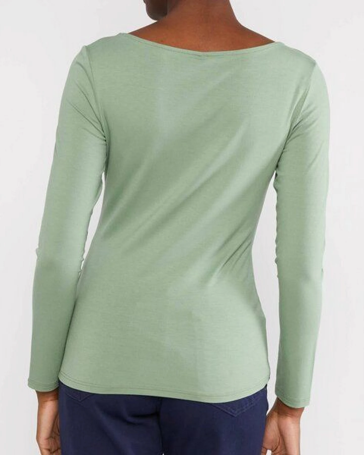 Blutsgeschwister Unifarbenes Longsleeve aus Viskose - Sweet Sailorette – Ansicht 2