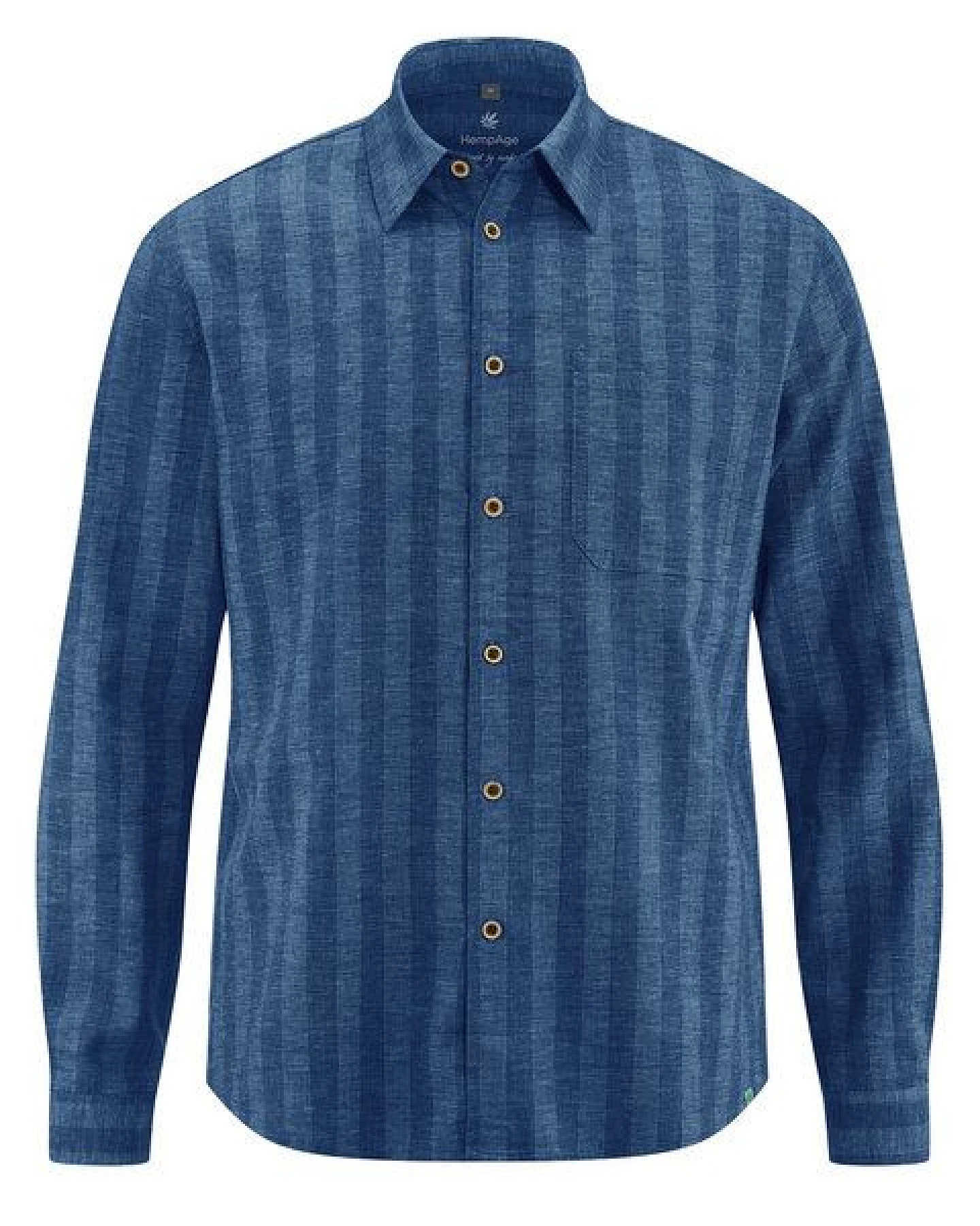 HempAge Gestreiftes Hemd Hanf/Biobaumwolle Casual Fit – Ansicht 2