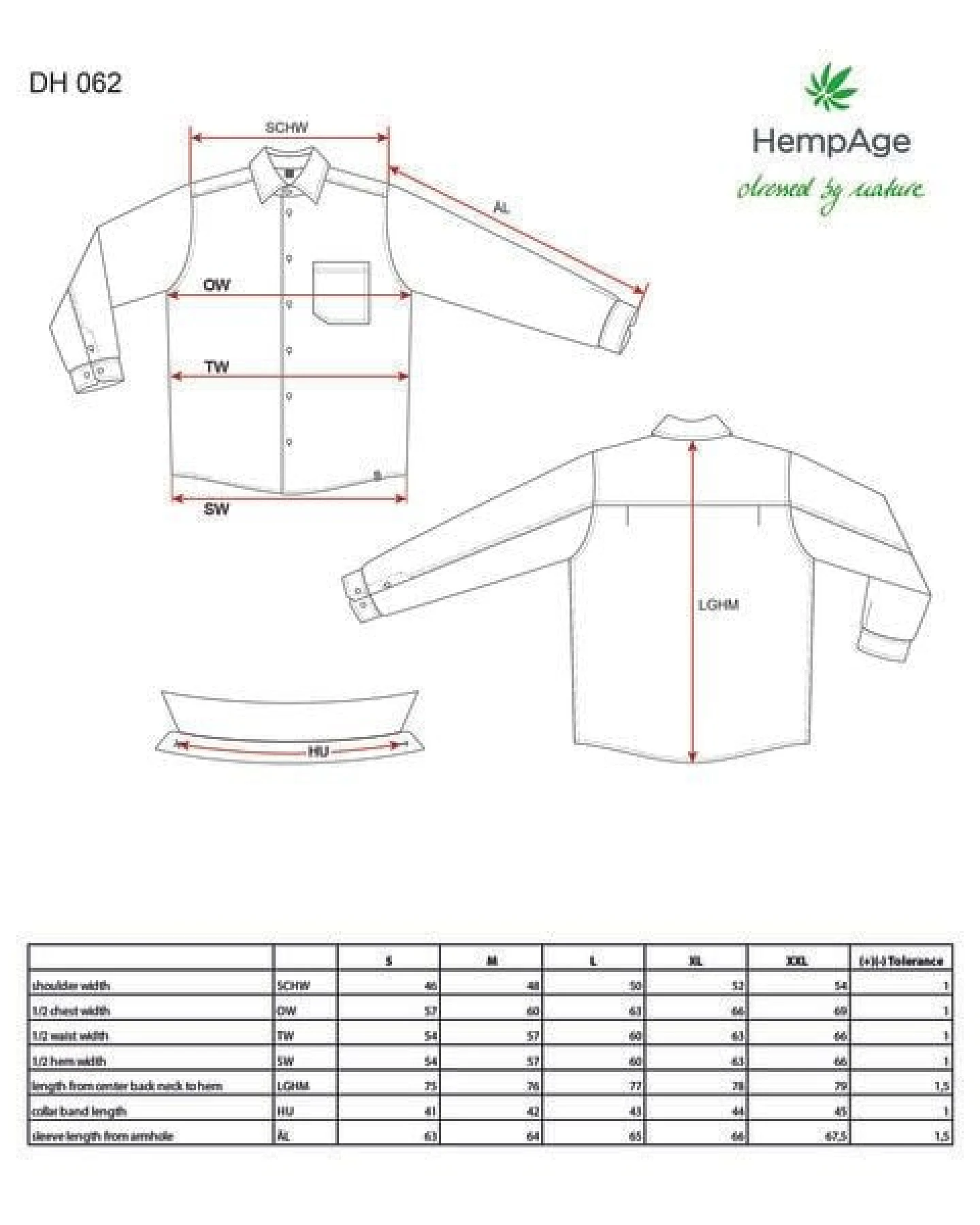 HempAge Gestreiftes Hemd Hanf/Biobaumwolle Casual Fit – Ansicht 3