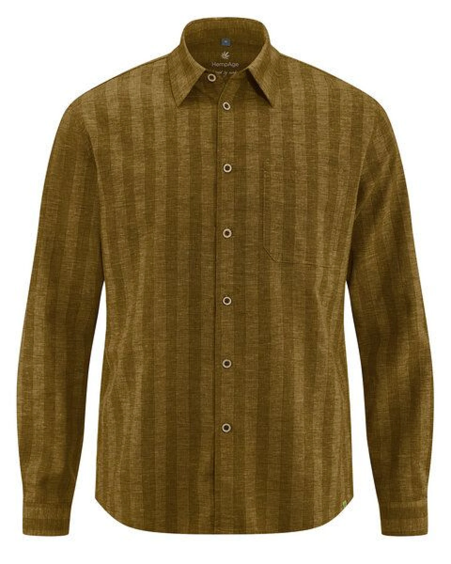 HempAge Gestreiftes Hemd Hanf/Biobaumwolle Casual Fit – Ansicht 2
