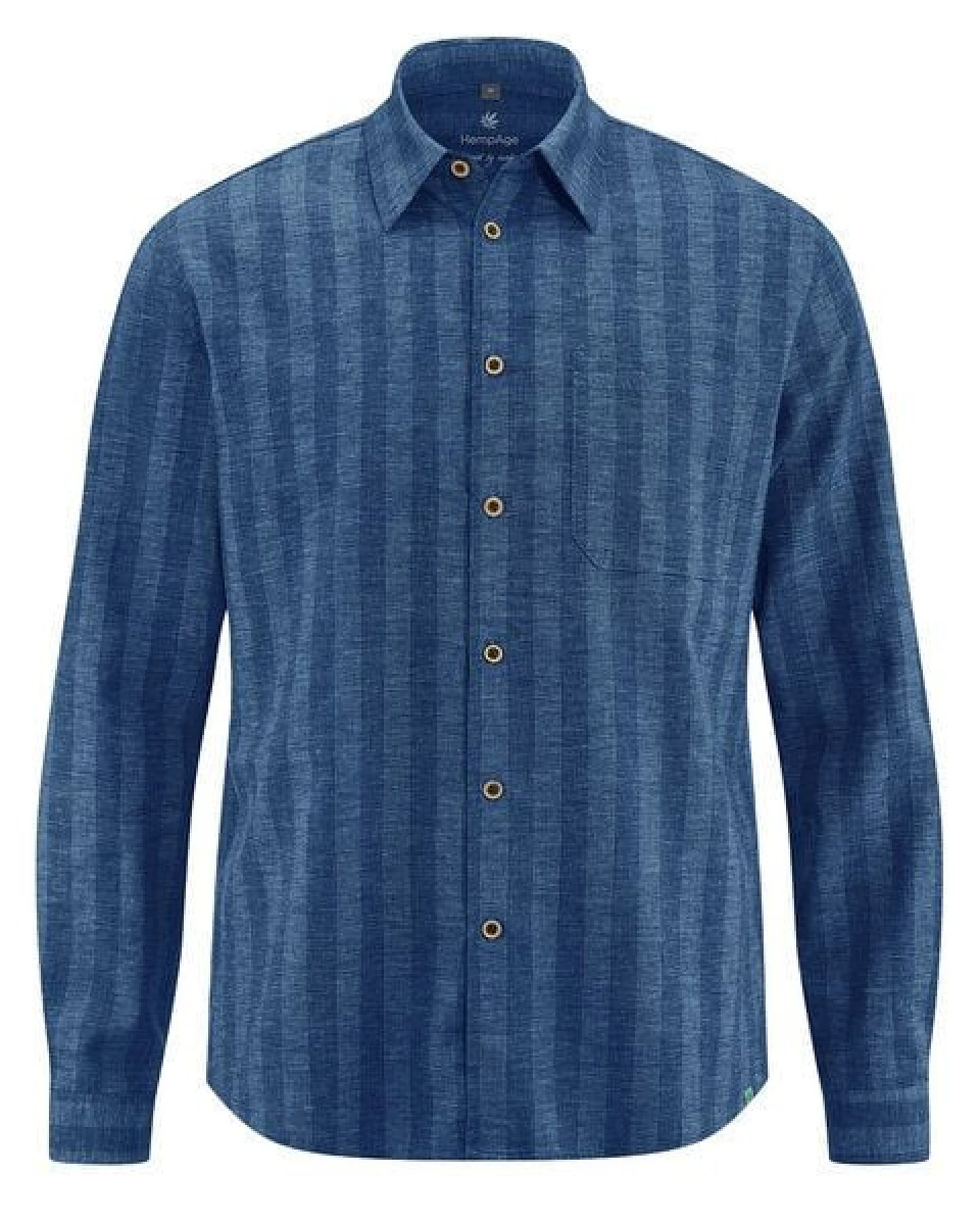 HempAge Gestreiftes Hemd Hanf/Biobaumwolle Casual Fit – Ansicht 2
