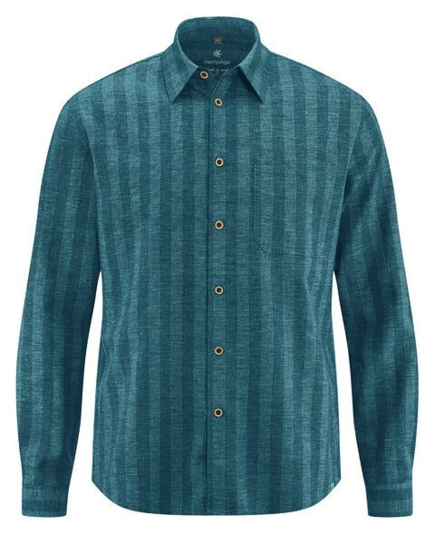 HempAge Gestreiftes Hemd Hanf/Biobaumwolle Casual Fit – Ansicht 2