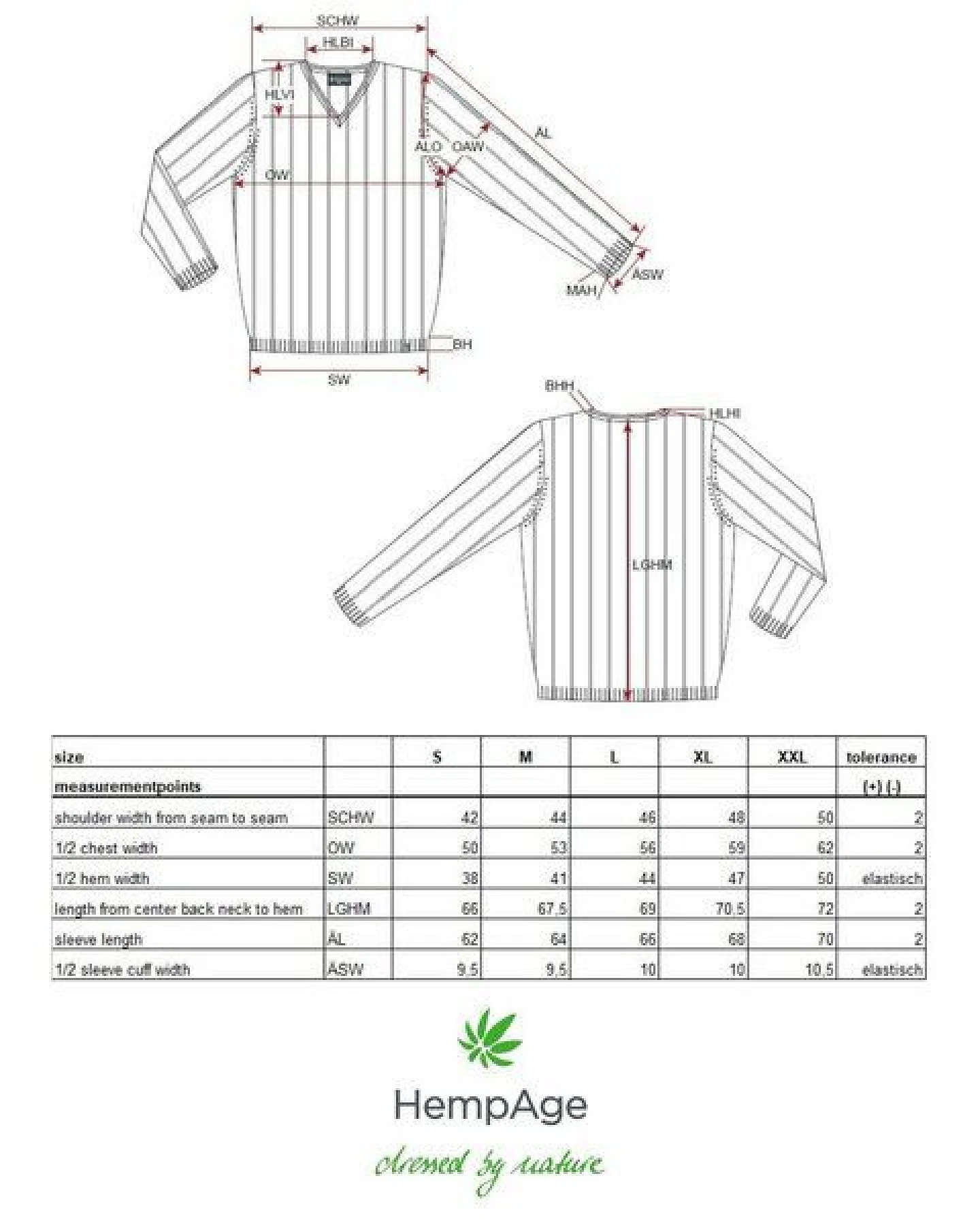 HempAge Gestreifter Strickpullover Hanf/Biobaumwolle Normal Fit – Ansicht 3