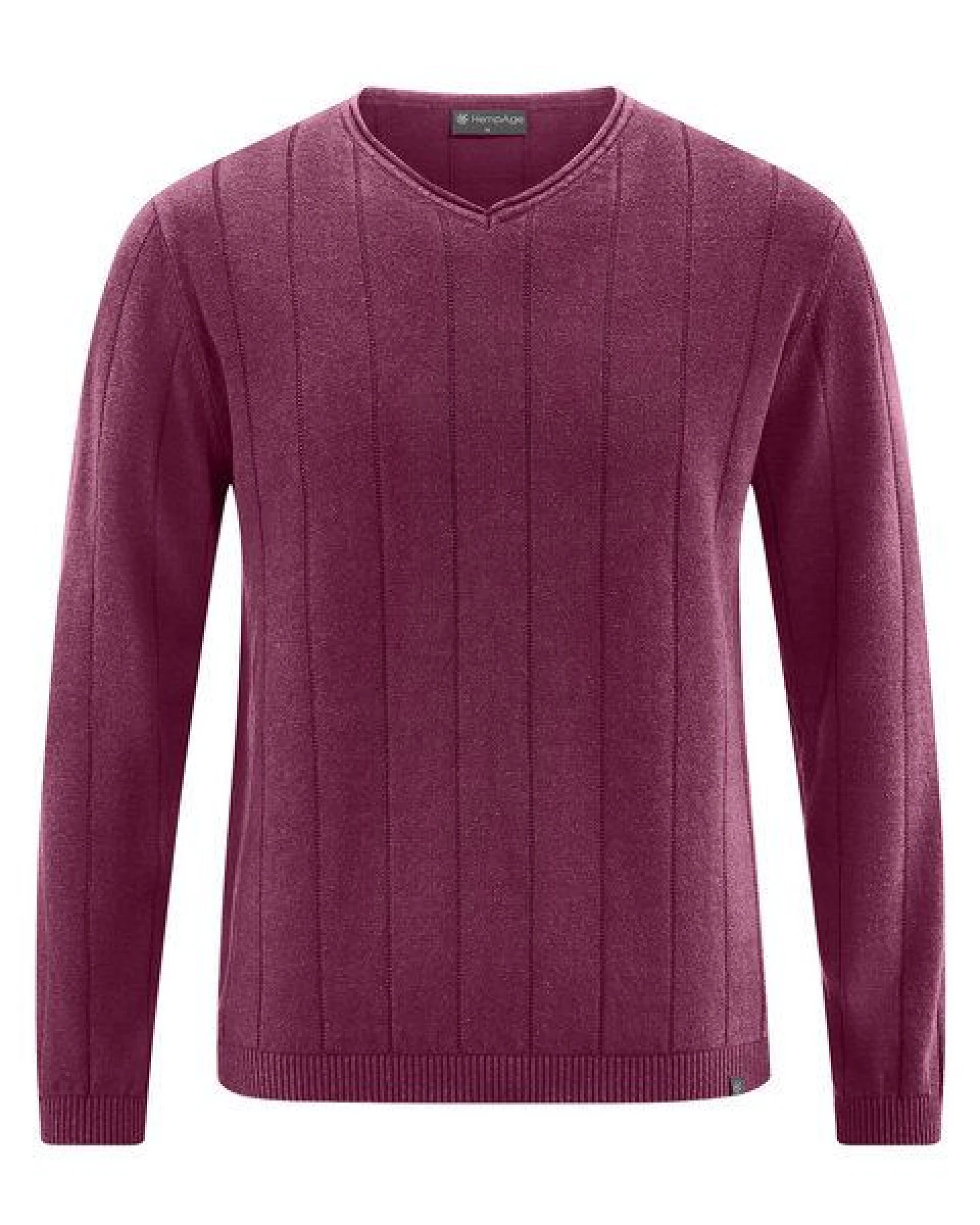 HempAge Gestreifter Strickpullover Hanf/Biobaumwolle Normal Fit – Ansicht 2