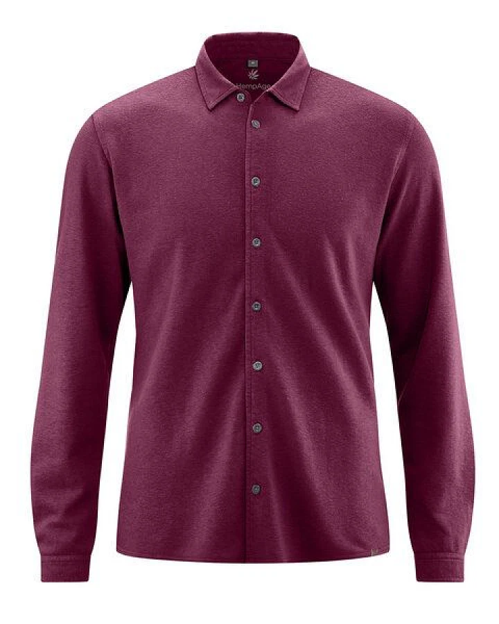 HempAge Slubjersey Hemd Hanf/Bio-Baumwolle
