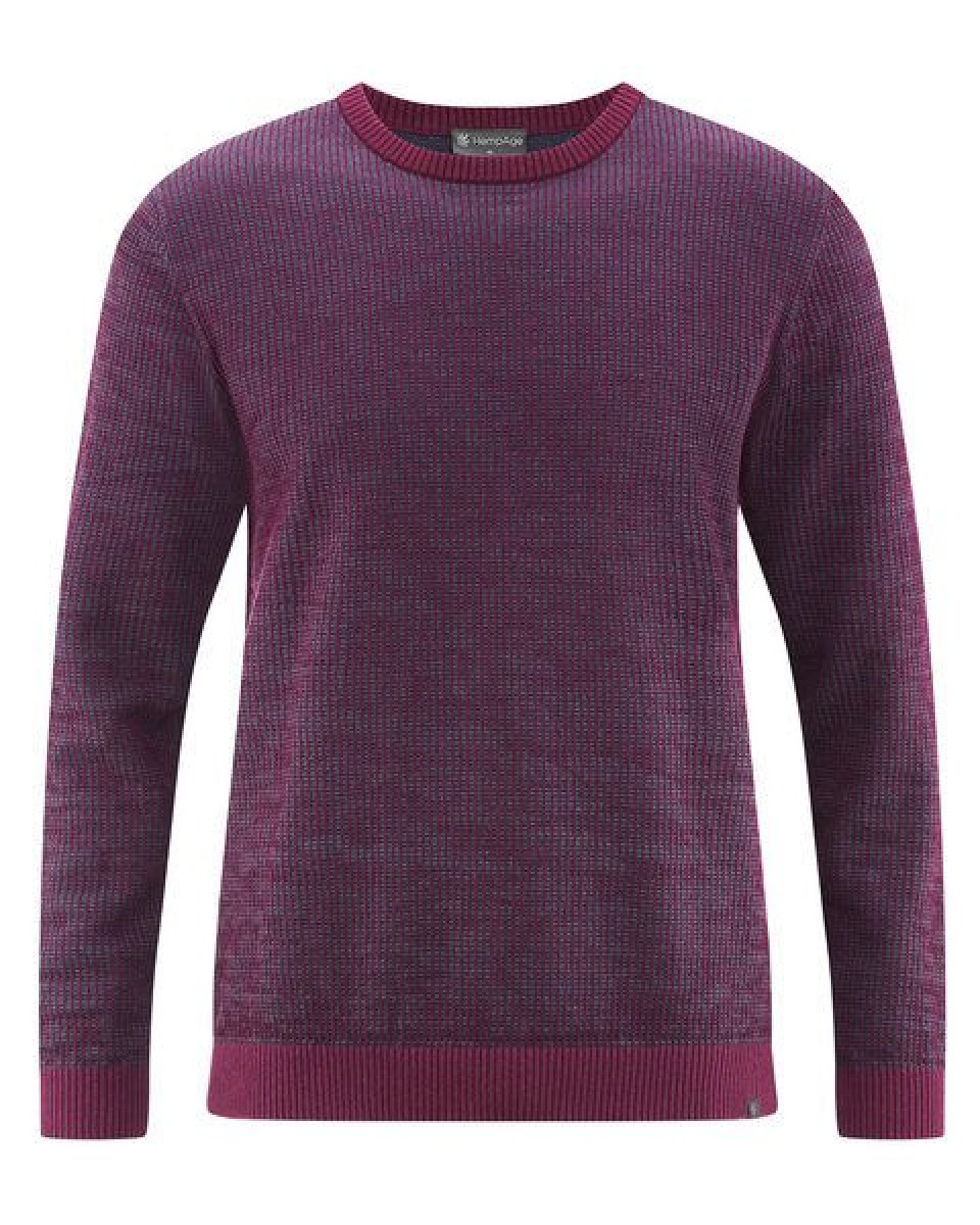 HempAge Herren Strickpullover Rundhalsausschnitt Hanf/Biobaumwolle Normal Fit – Ansicht 2