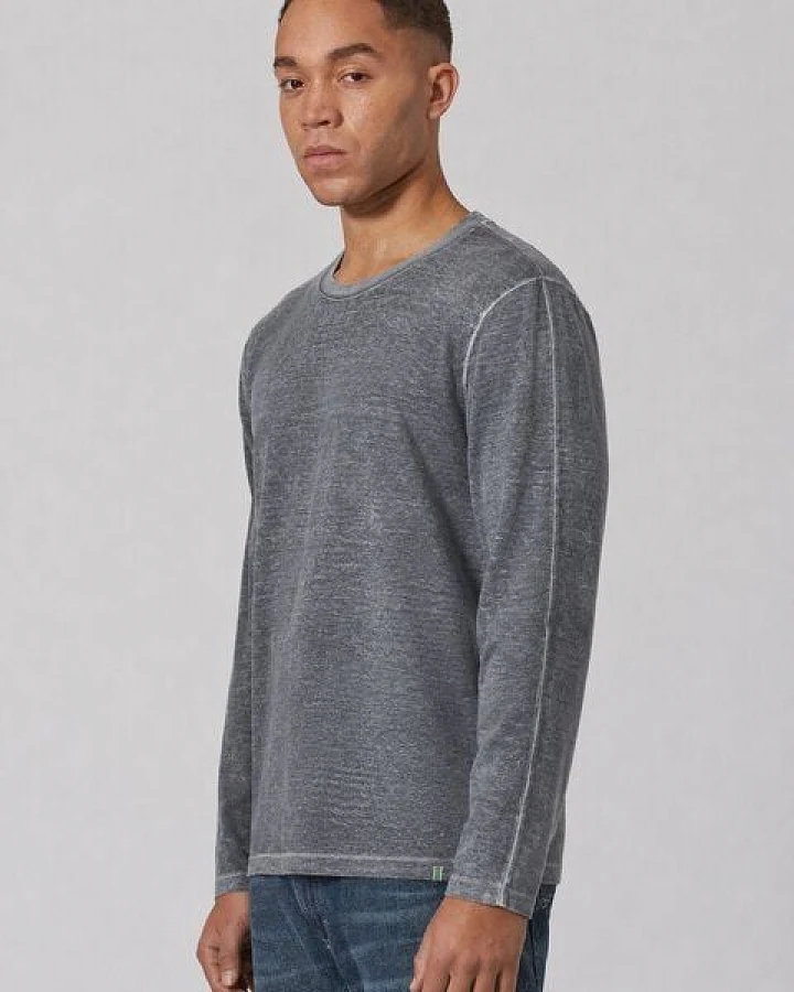 HempAge Herren Langarmshirt Hanf/Biobaumwolle Casual Fit