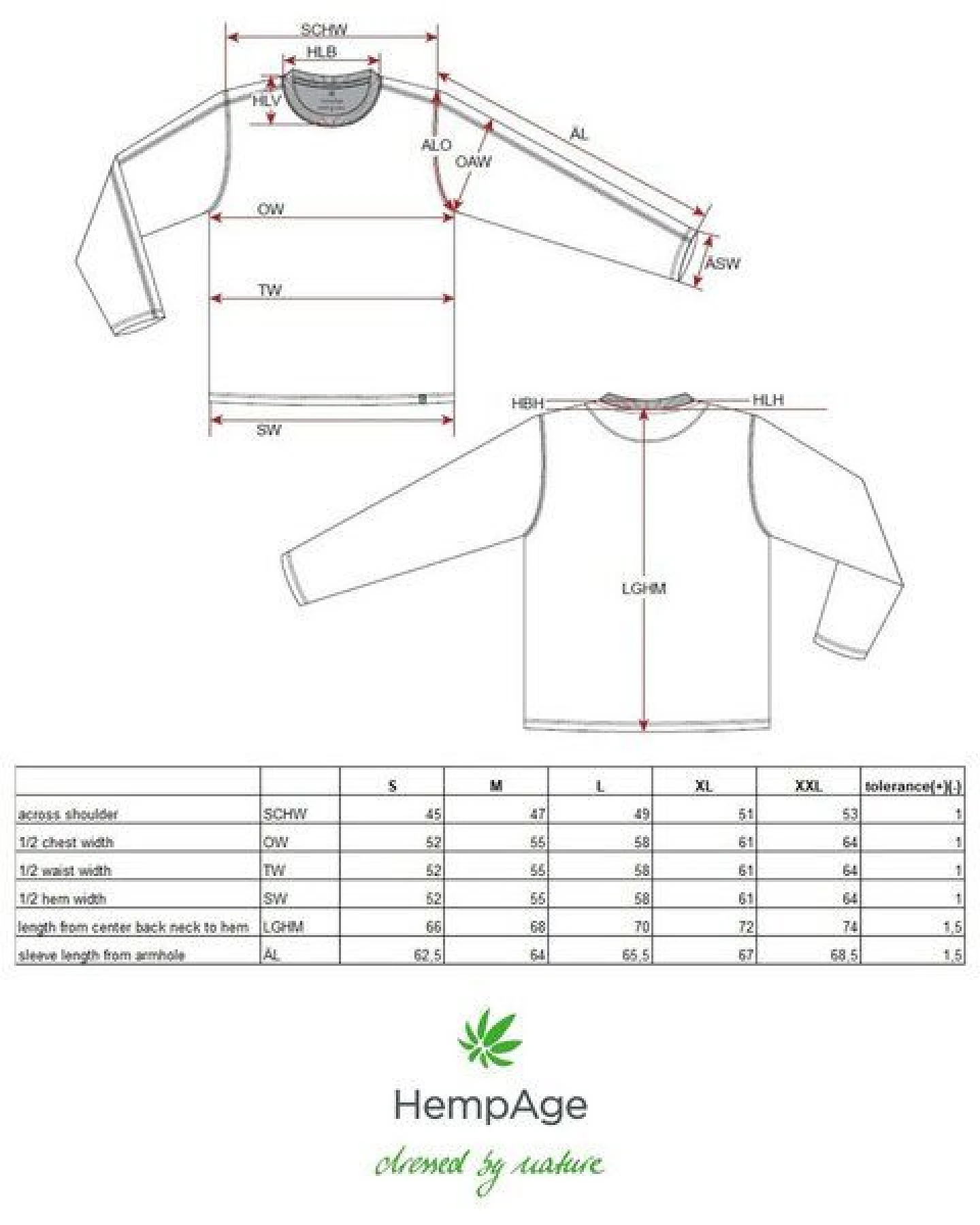 HempAge Herren Langarmshirt Hanf/Biobaumwolle Casual Fit – Ansicht 3