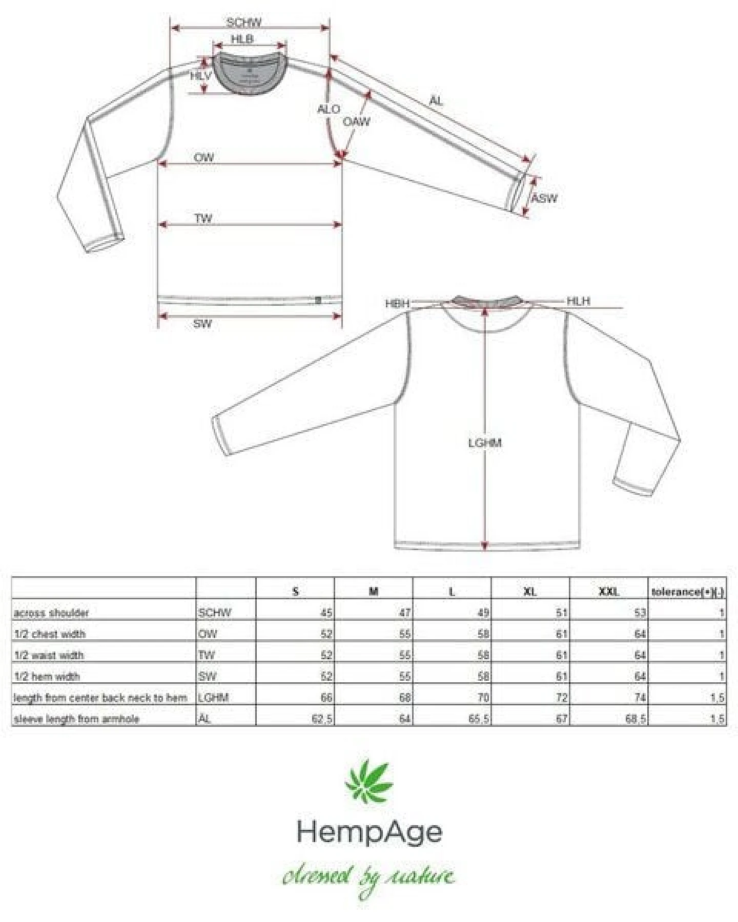 HempAge Herren Langarmshirt Hanf/Biobaumwolle Casual Fit – Ansicht 3