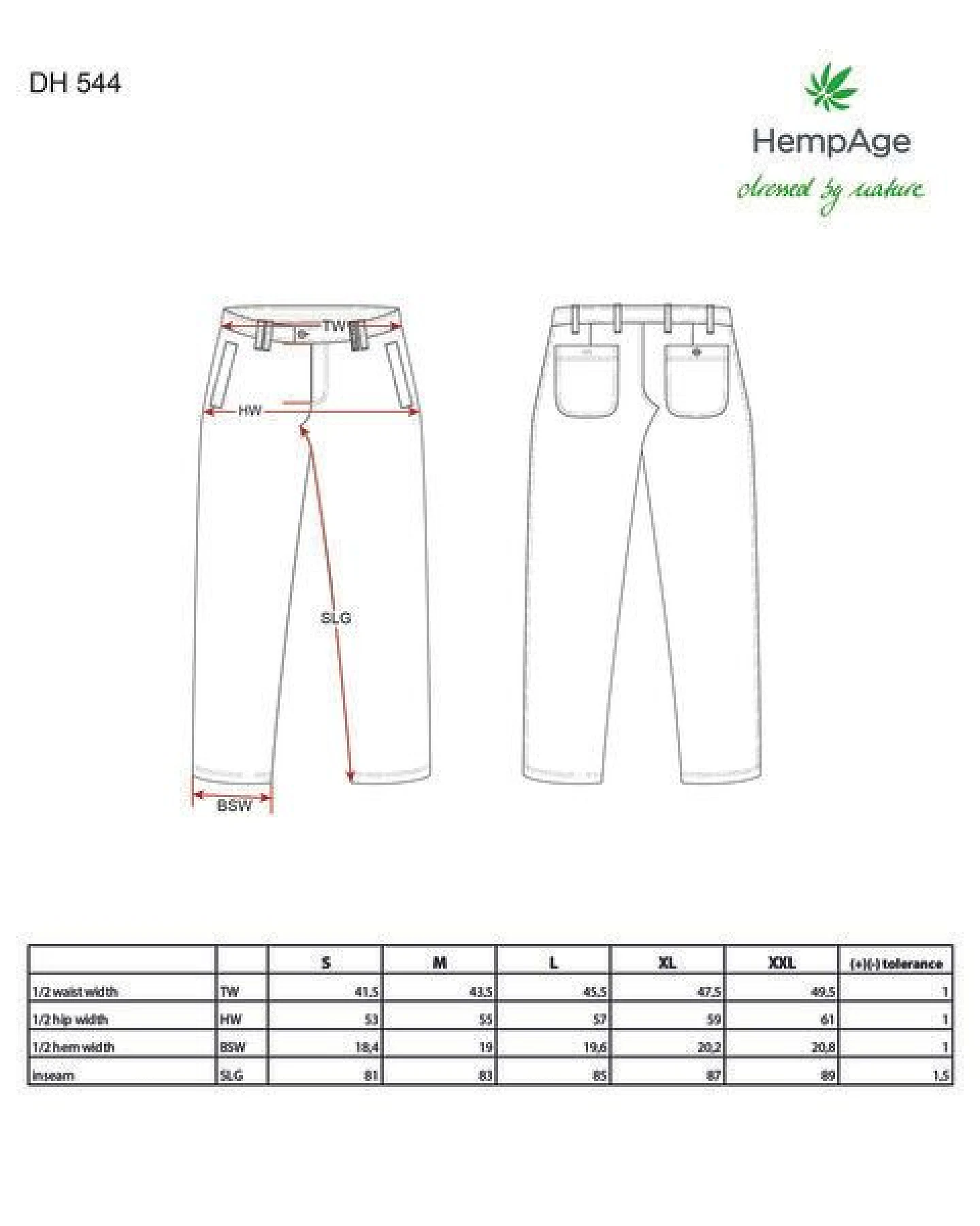 HempAge Herren Chino Hose Hanf/Biobaumwolle – Ansicht 3