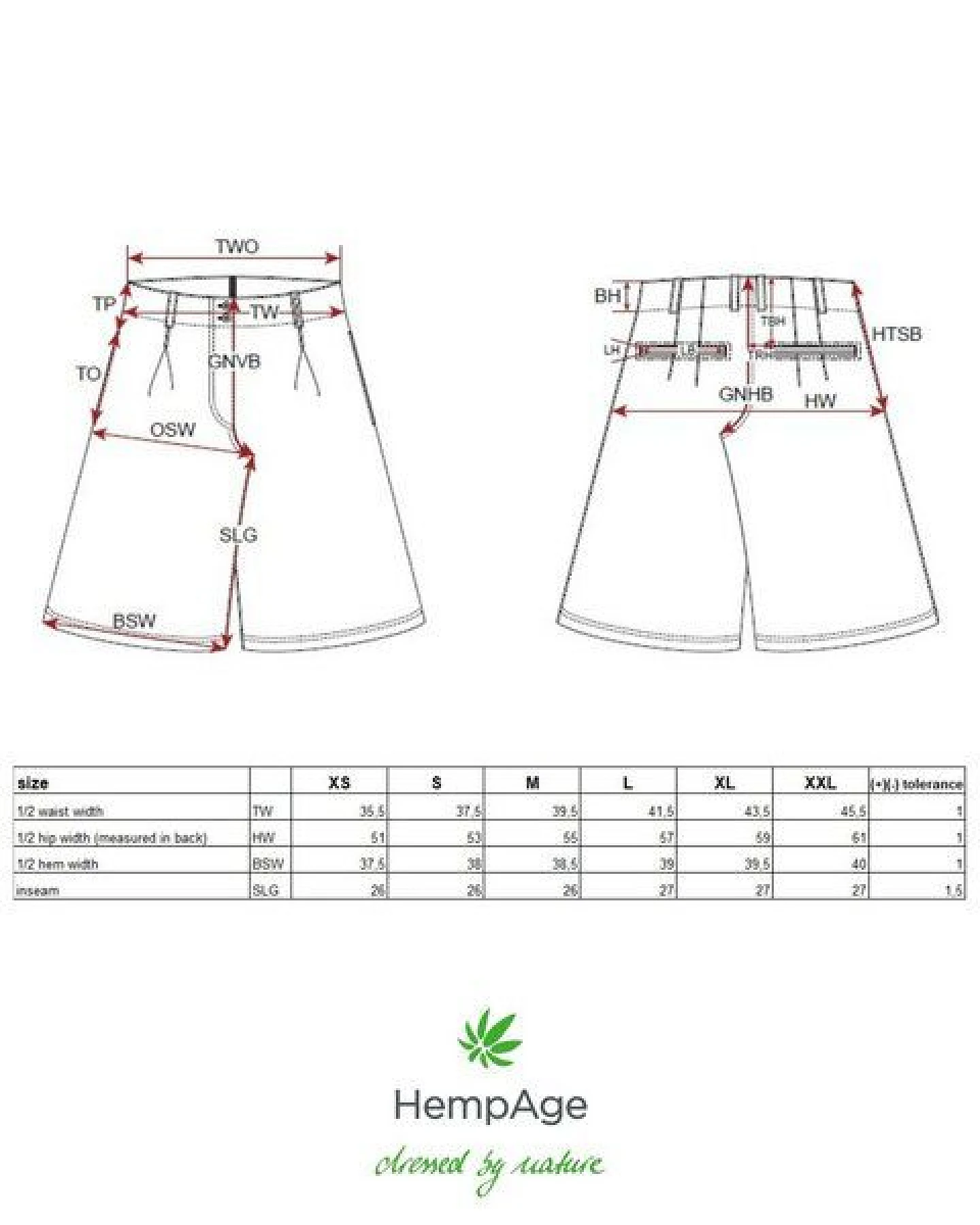 HempAge Damen Bermuda Shorts Hanf/Biobaumwolle – Ansicht 3