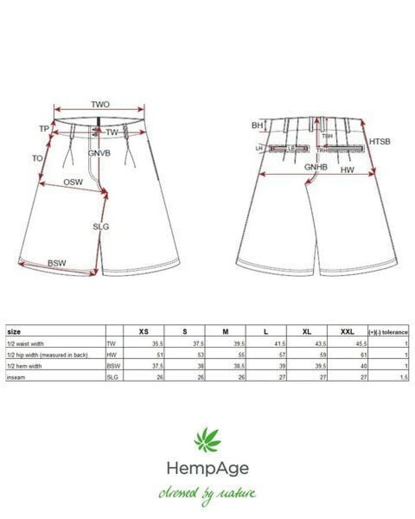HempAge Damen Bermuda Shorts Hanf/Biobaumwolle – Ansicht 3
