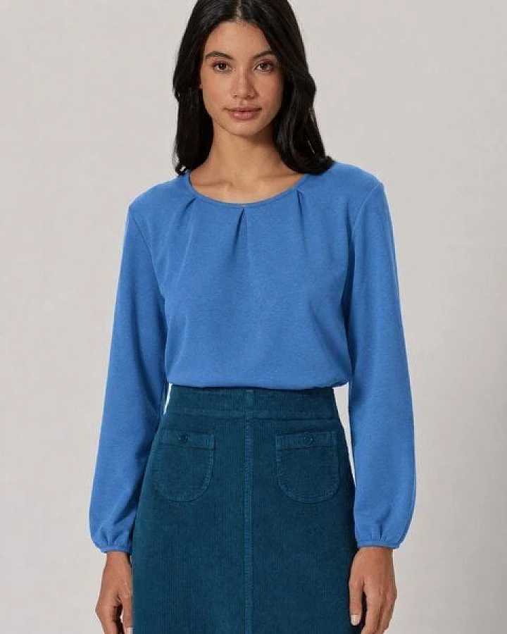 HempAge Damen Jerseybluse aus Hanf/Biobaumwolle