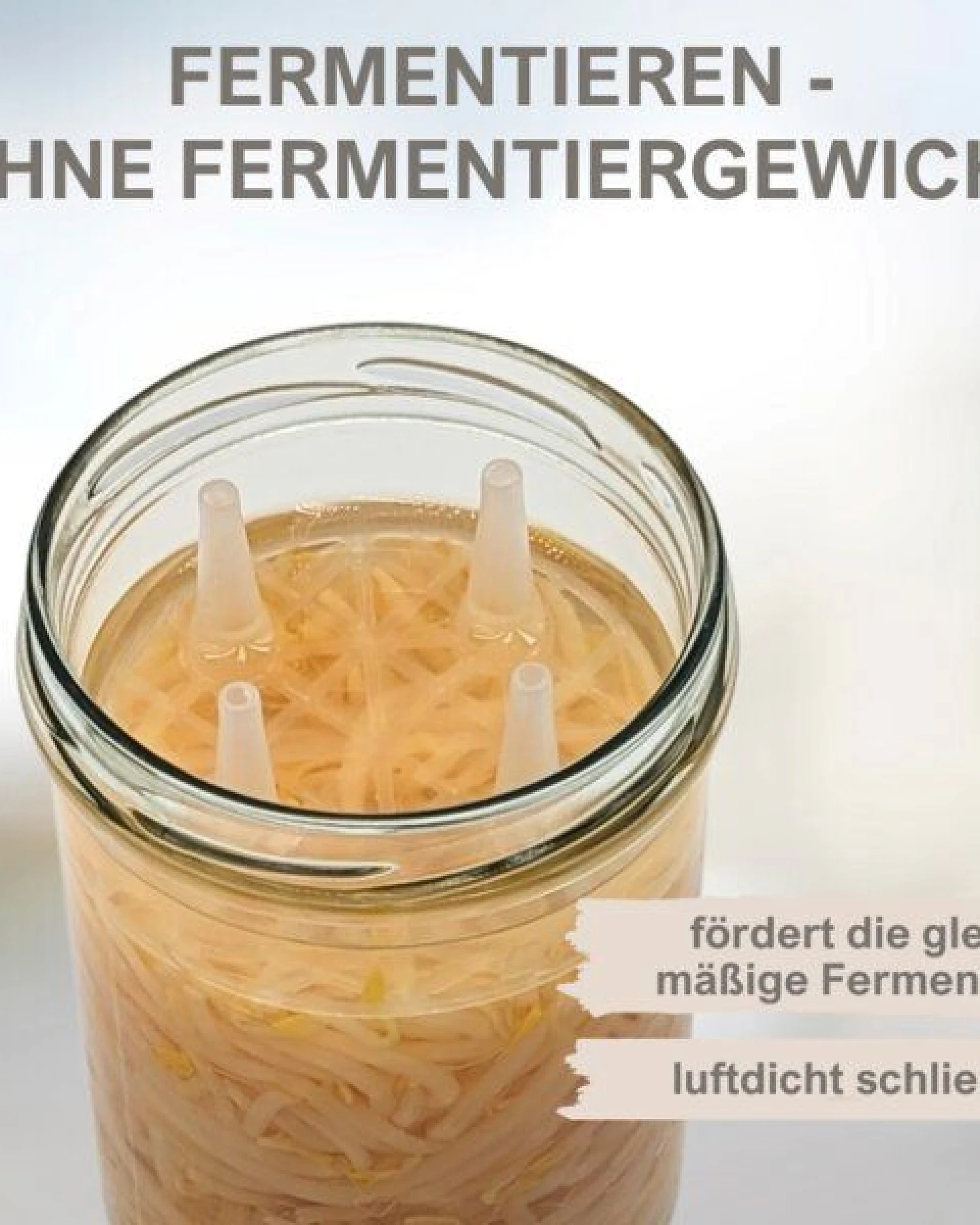 mikken Fermentier Set - 10 x Fermentier Gitter mit Holzstößel – Ansicht 3