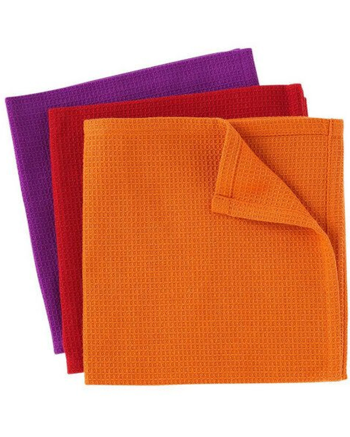 weltPartner 3er-Set Spültücher aus Bio-Baumwolle, 30x30 cm – Ansicht 3
