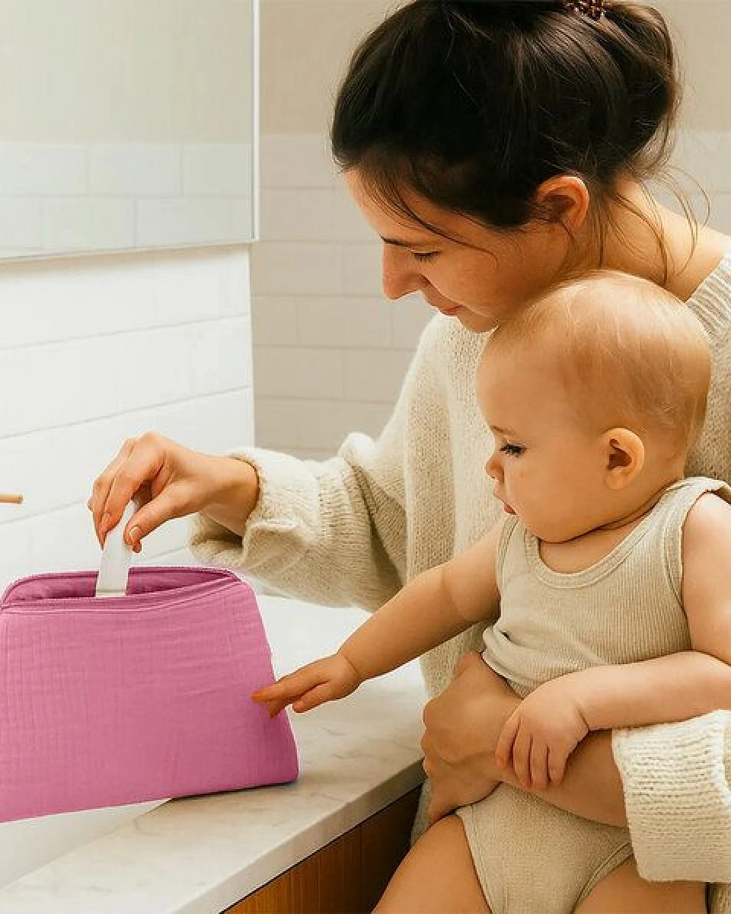 PAPATE Bio-Baumwoll-Kulturtasche – Ansicht 2