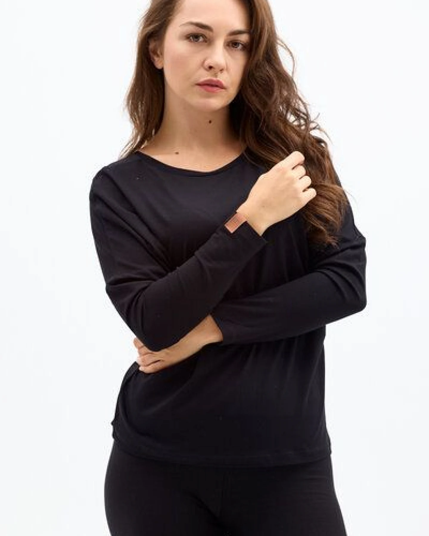 KOKOworld Bluse Saja – weiche Viskose weiter Schnitt reversible V-Ausschnitt – Fair produziert – Ansicht 2