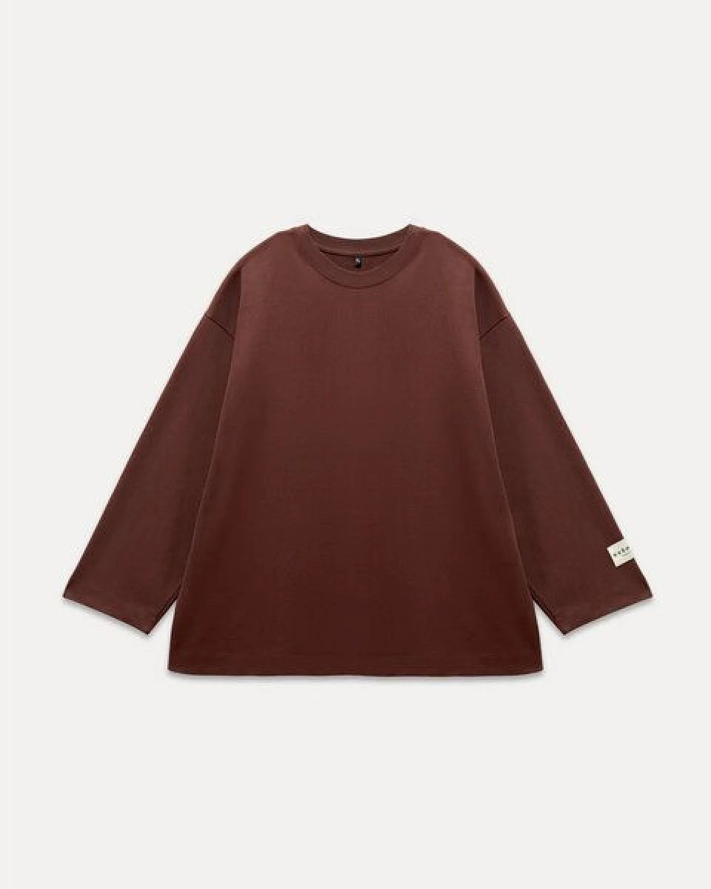 noemvri fashion label Oversized Longsleeve Bailey braun – Ansicht 2