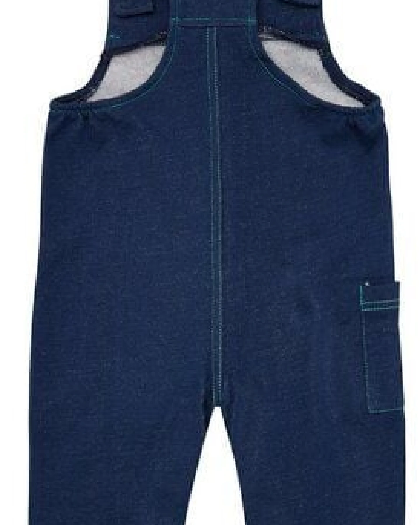loud + proud Babys & Kinder Latzhose in Jeans-Optik, GOTS-zertifiziert – Ansicht 2