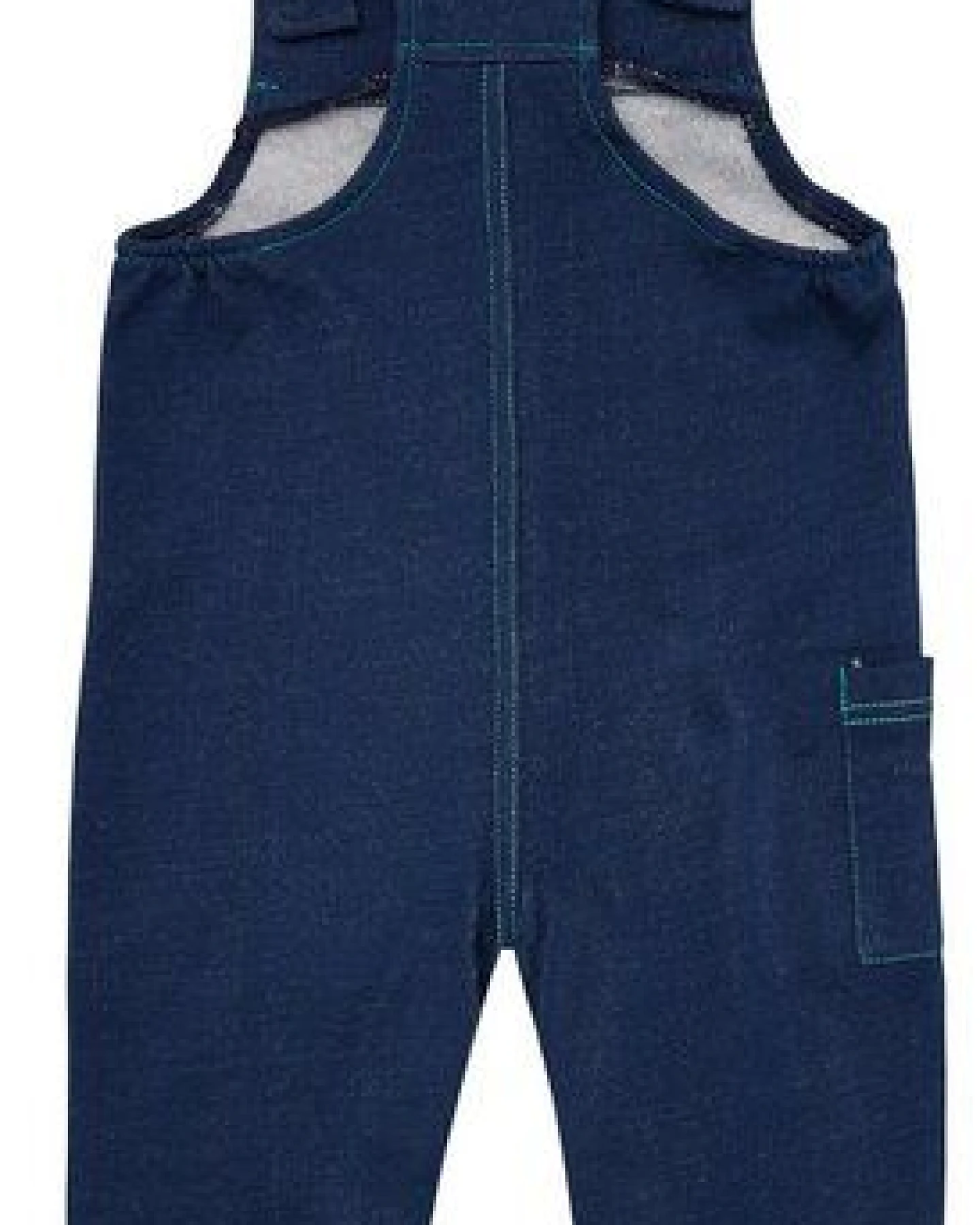 loud + proud Babys & Kinder Latzhose in Jeans-Optik, GOTS-zertifiziert – Ansicht 2