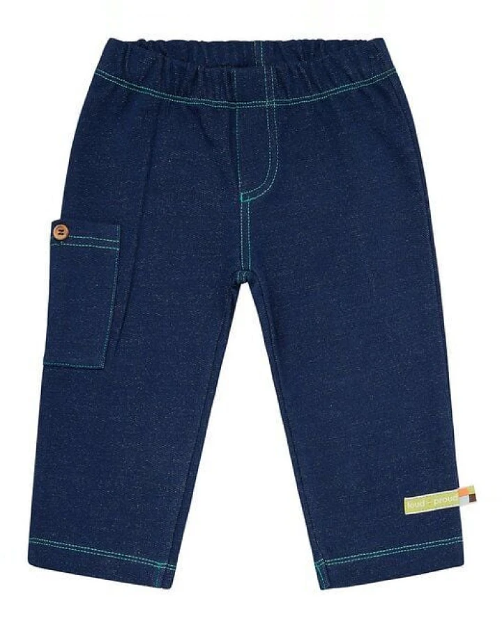 loud + proud Babys & Kinder Hose in Jeans-Optik, GOTS-zertifiziert