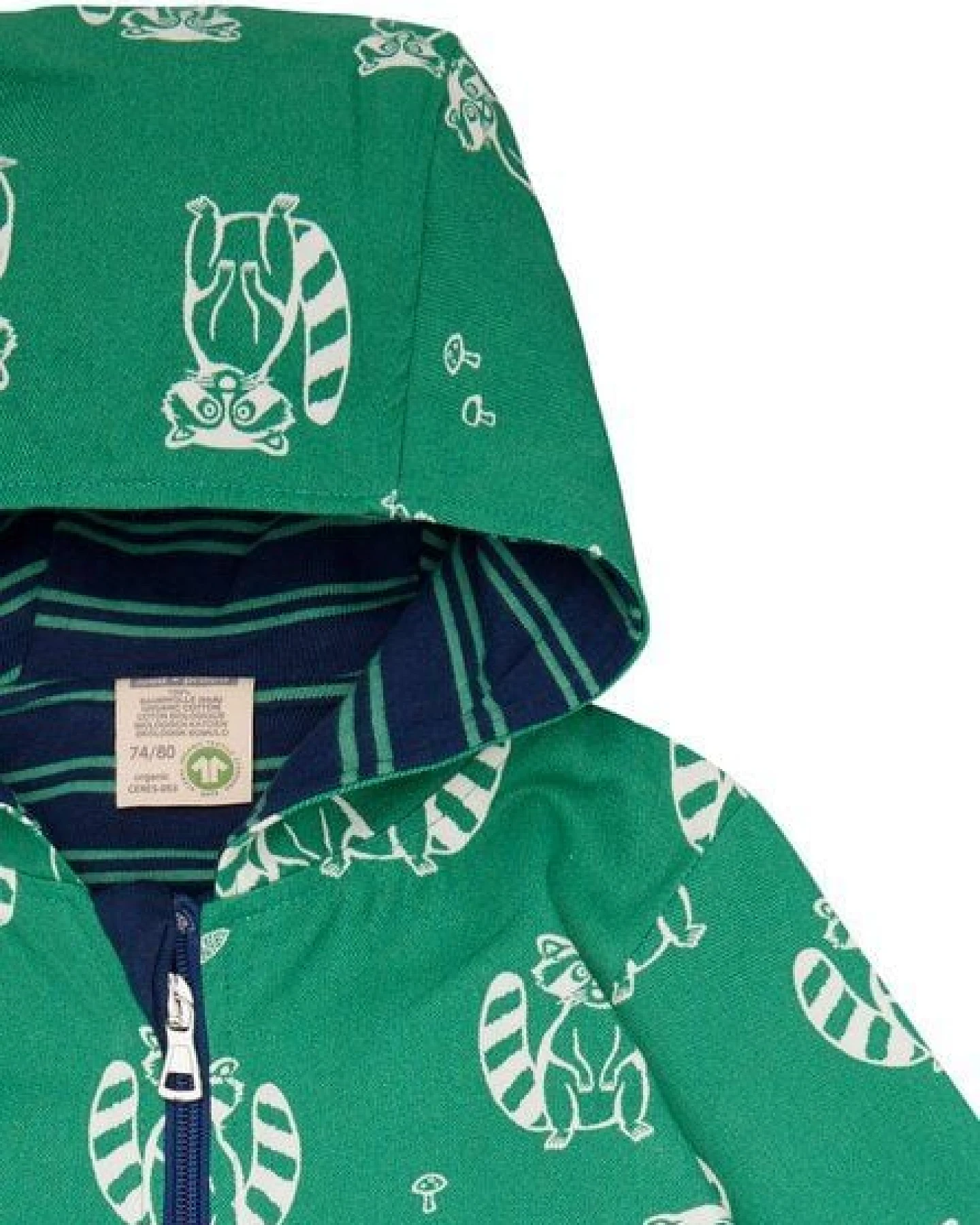 loud + proud Babys & Kinder Wasserabweisender Overall mit Druck, GOTS-zertifiziert – Ansicht 4