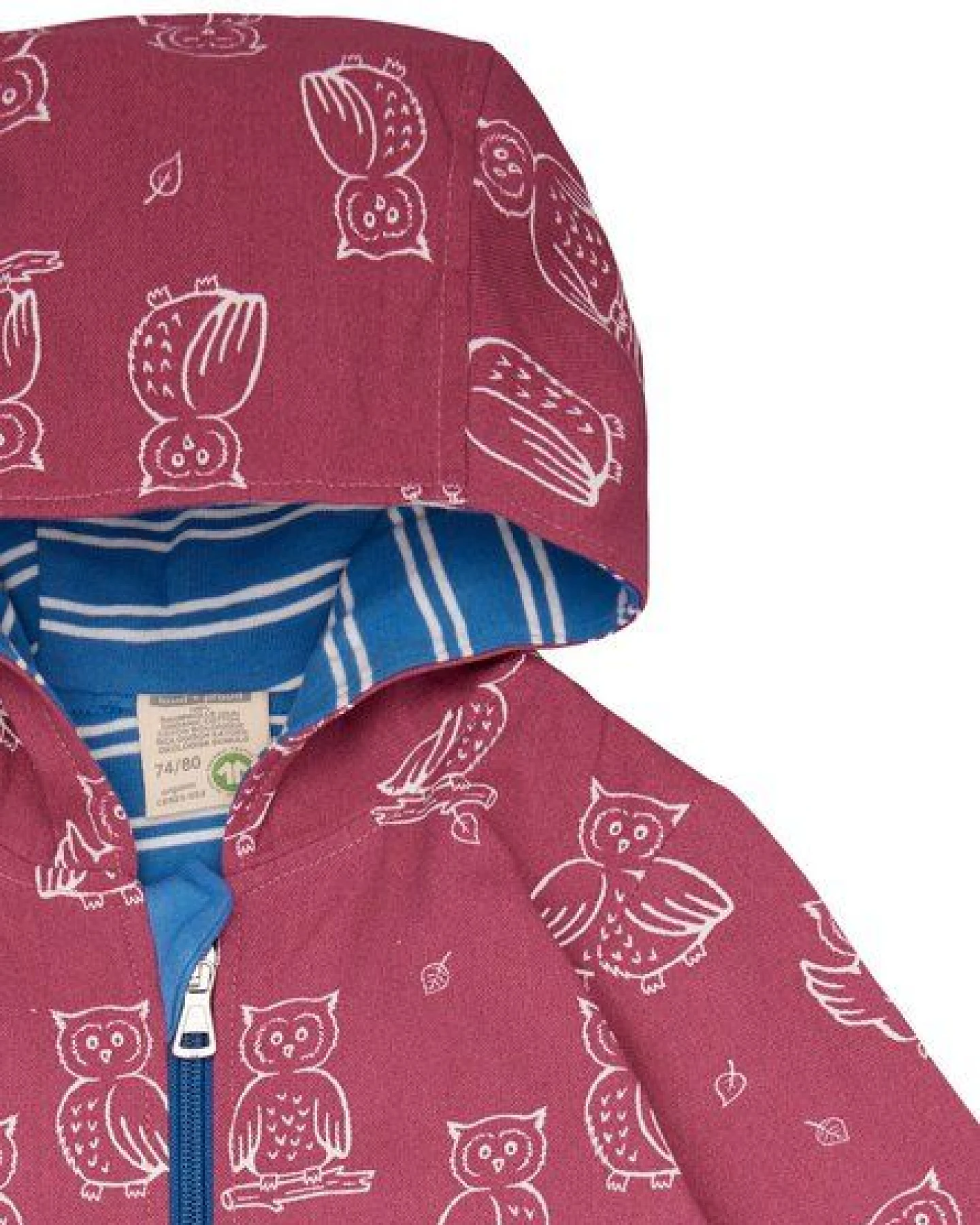 loud + proud Babys & Kinder Wasserabweisender Overall mit Druck, GOTS-zertifiziert – Ansicht 4