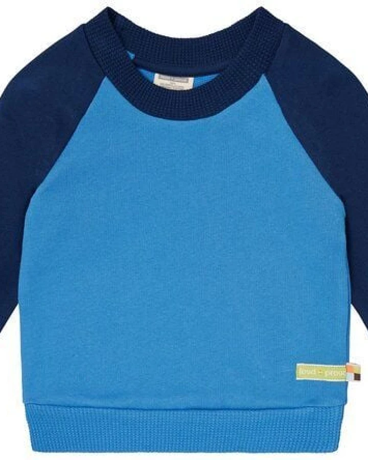 loud + proud Babys & Kinder Sweatshirt mit Raglanärmeln, GOTS-zertifiziert