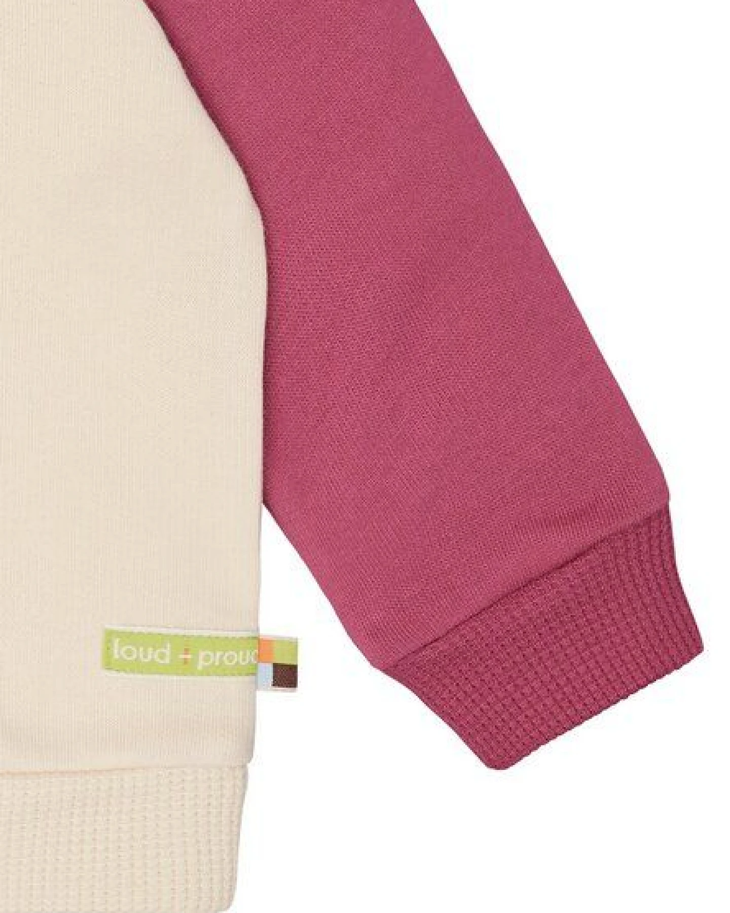 loud + proud Babys & Kinder Sweatshirt mit Raglanärmeln, GOTS-zertifiziert – Ansicht 4