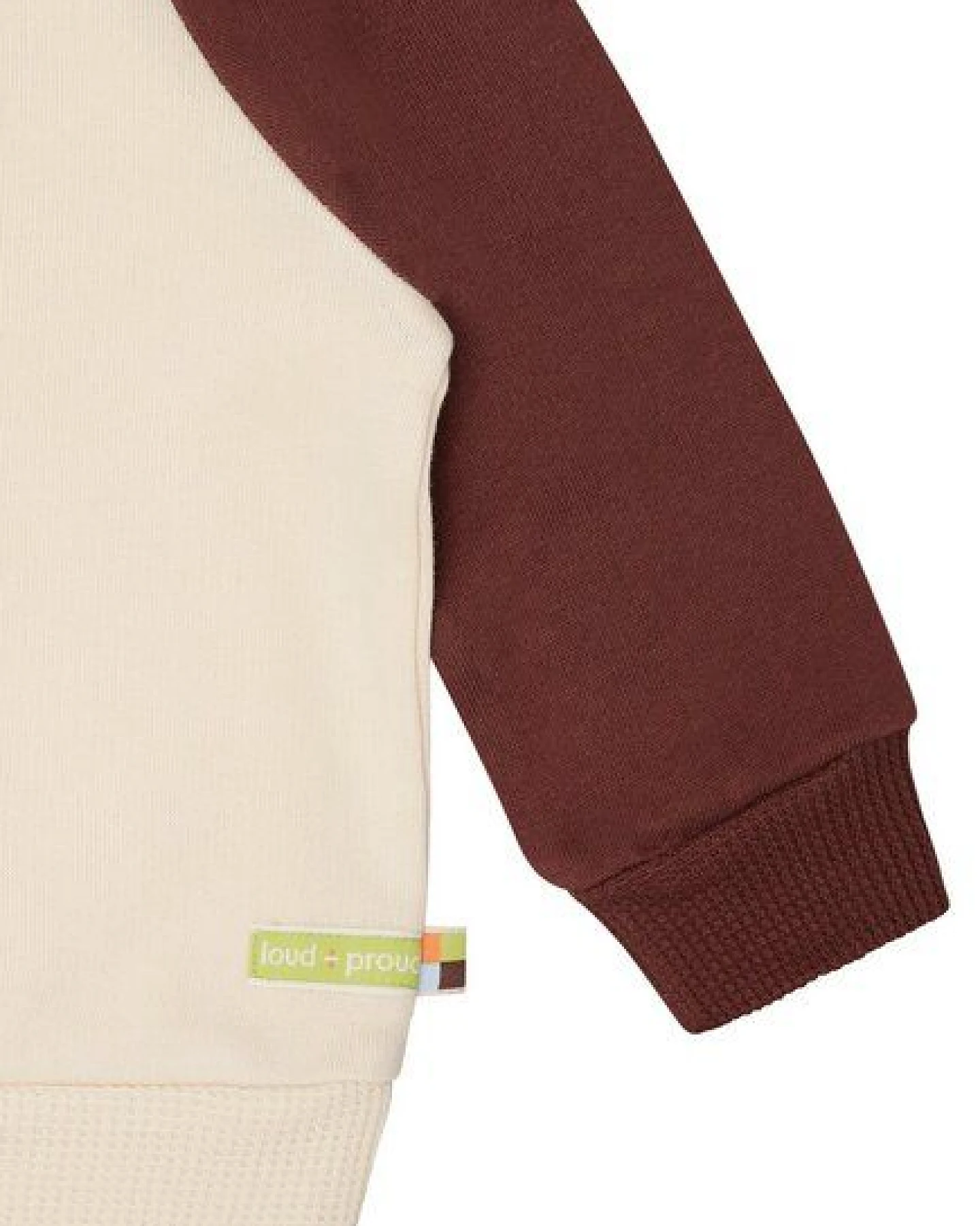 loud + proud Babys & Kinder Sweatshirt mit Raglanärmeln, GOTS-zertifiziert – Ansicht 4