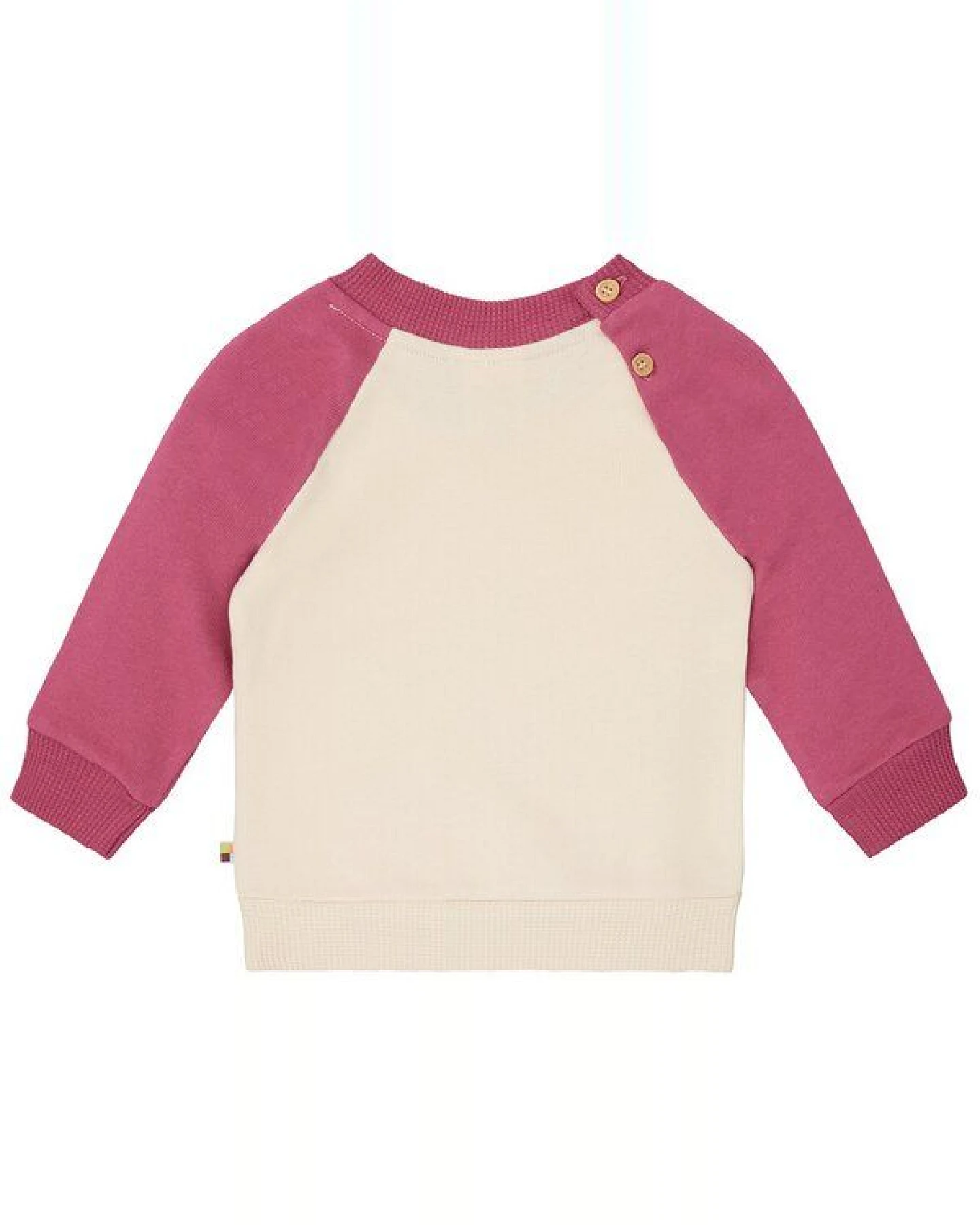 loud + proud Babys & Kinder Sweatshirt mit Raglanärmeln, GOTS-zertifiziert – Ansicht 2