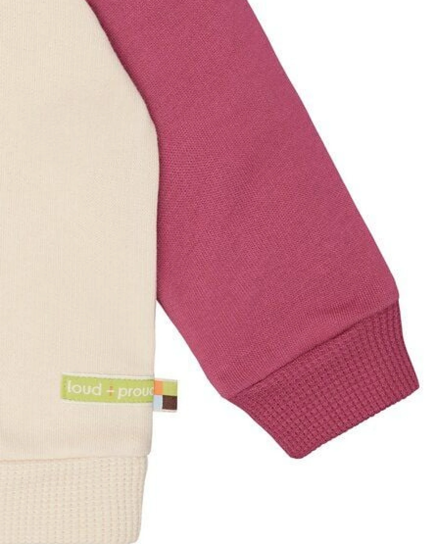 loud + proud Babys & Kinder Sweatshirt mit Raglanärmeln, GOTS-zertifiziert – Ansicht 4