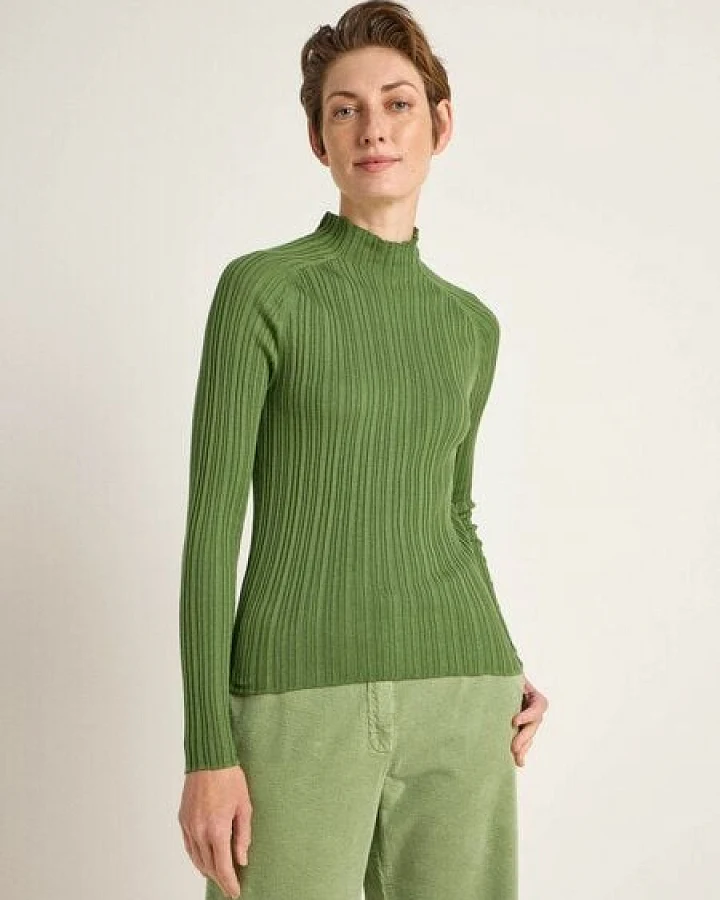LANIUS Rippenpullover aus Bio-Baumwolle