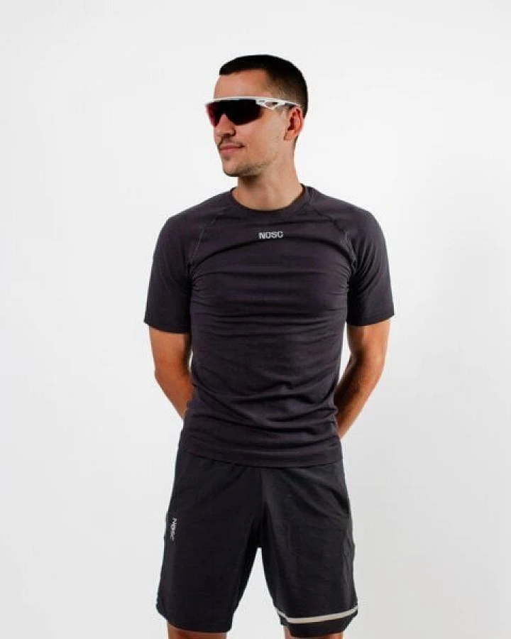 Geruchshemmendes Sport-T-Shirt Herren, NOSC, Materialien aus biologischem Anbau
