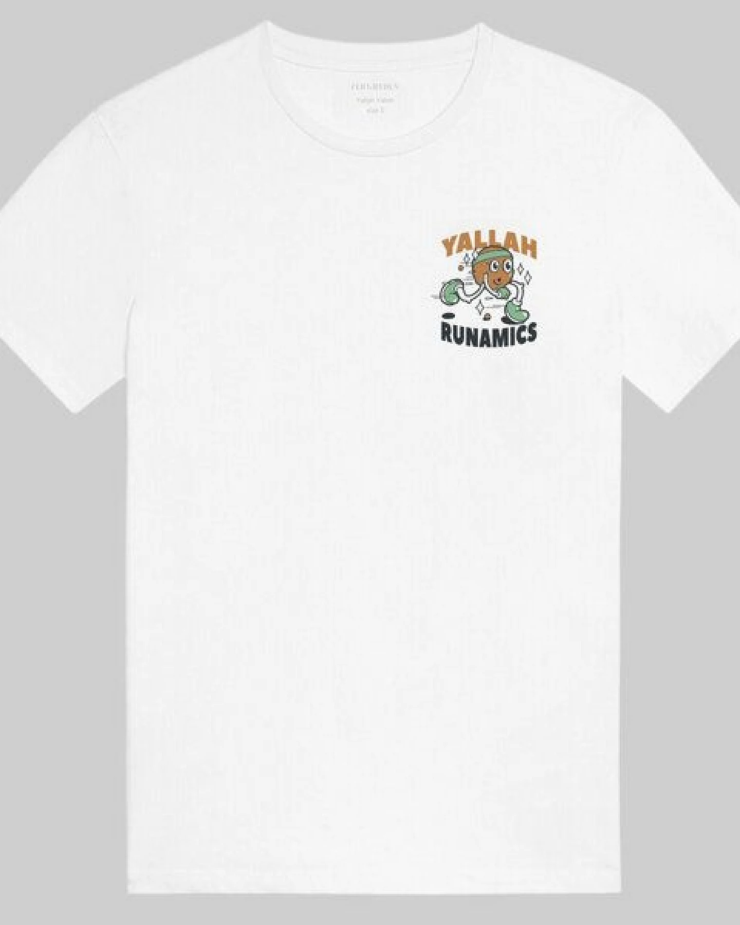 runamics Yallah Yallah T-Shirt, Biobaumwolle, unisex, weiß – Ansicht 2
